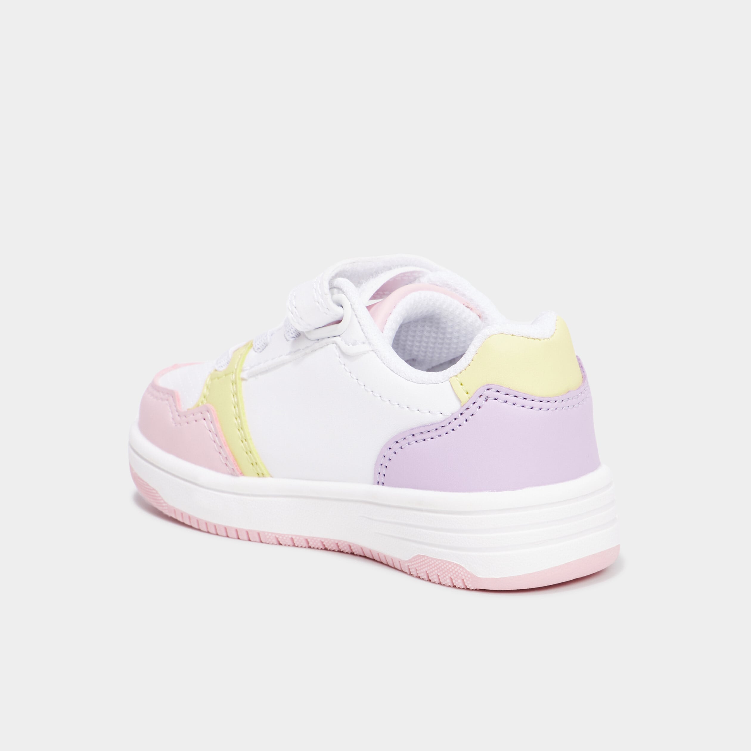 Tennis basses &agrave; scratchs multicolore b&eacute;b&eacute; fille
