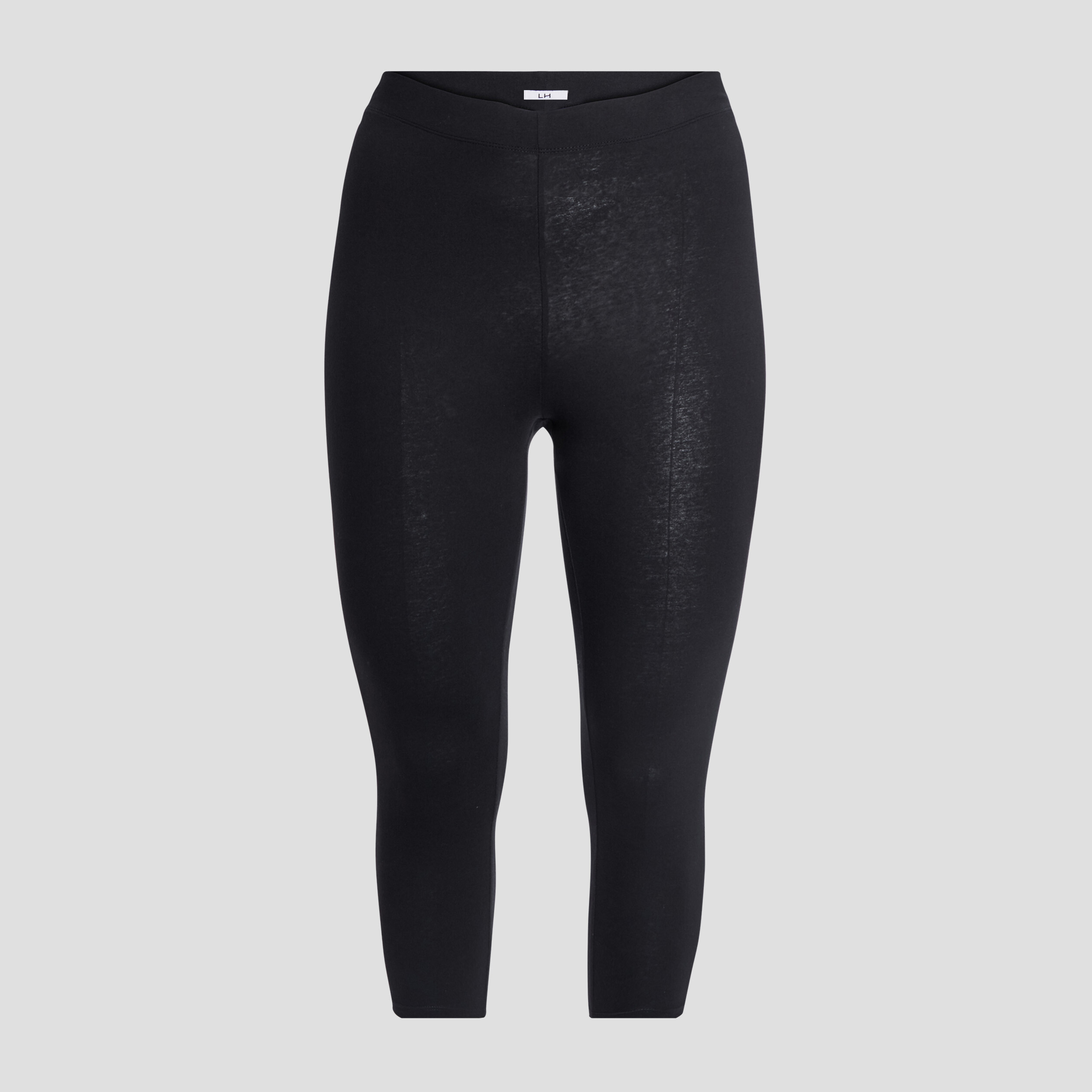 Legging corsaire taille &eacute;lastiqu&eacute;e noir femme grande taille