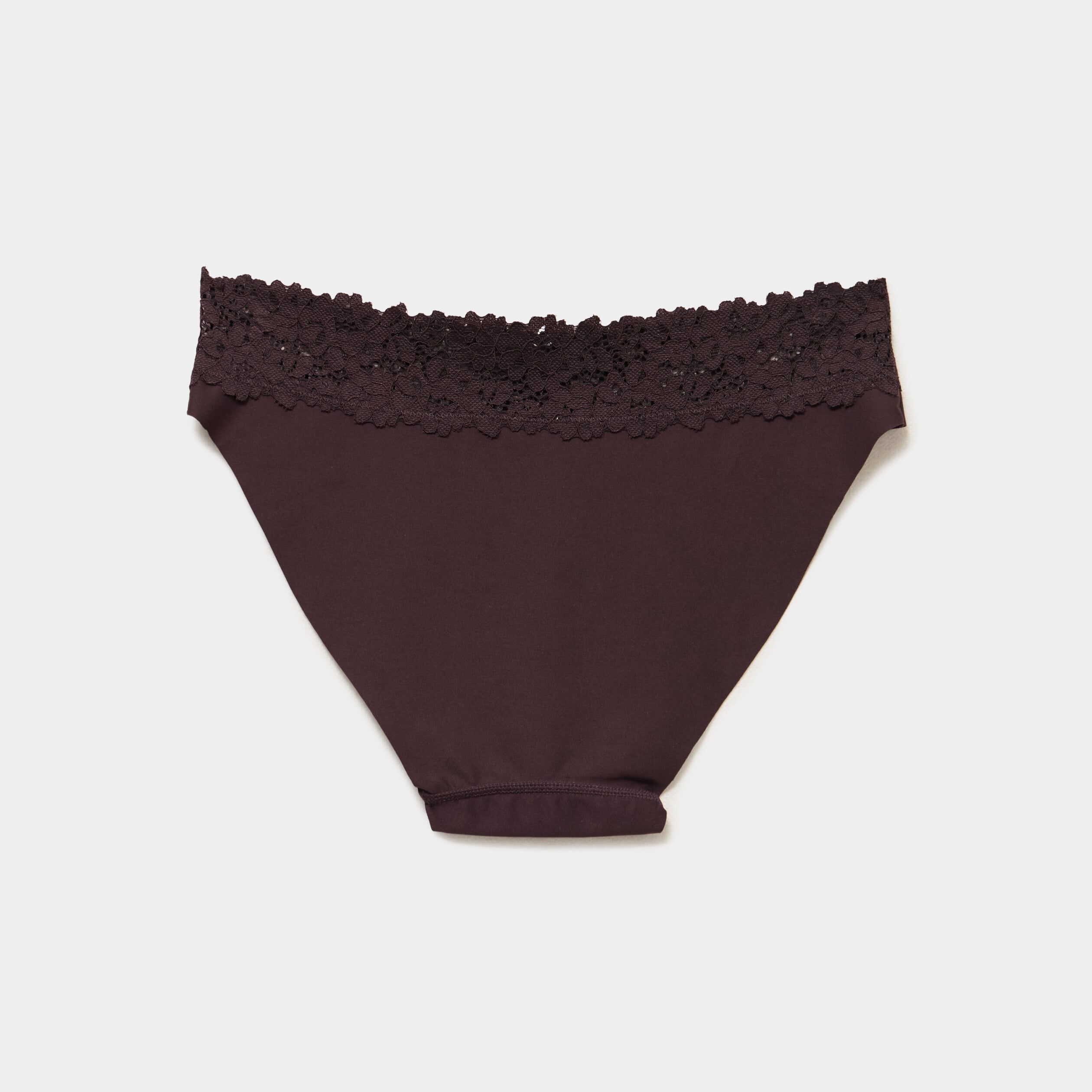Lot 3 culottes avec dentelle marron femme