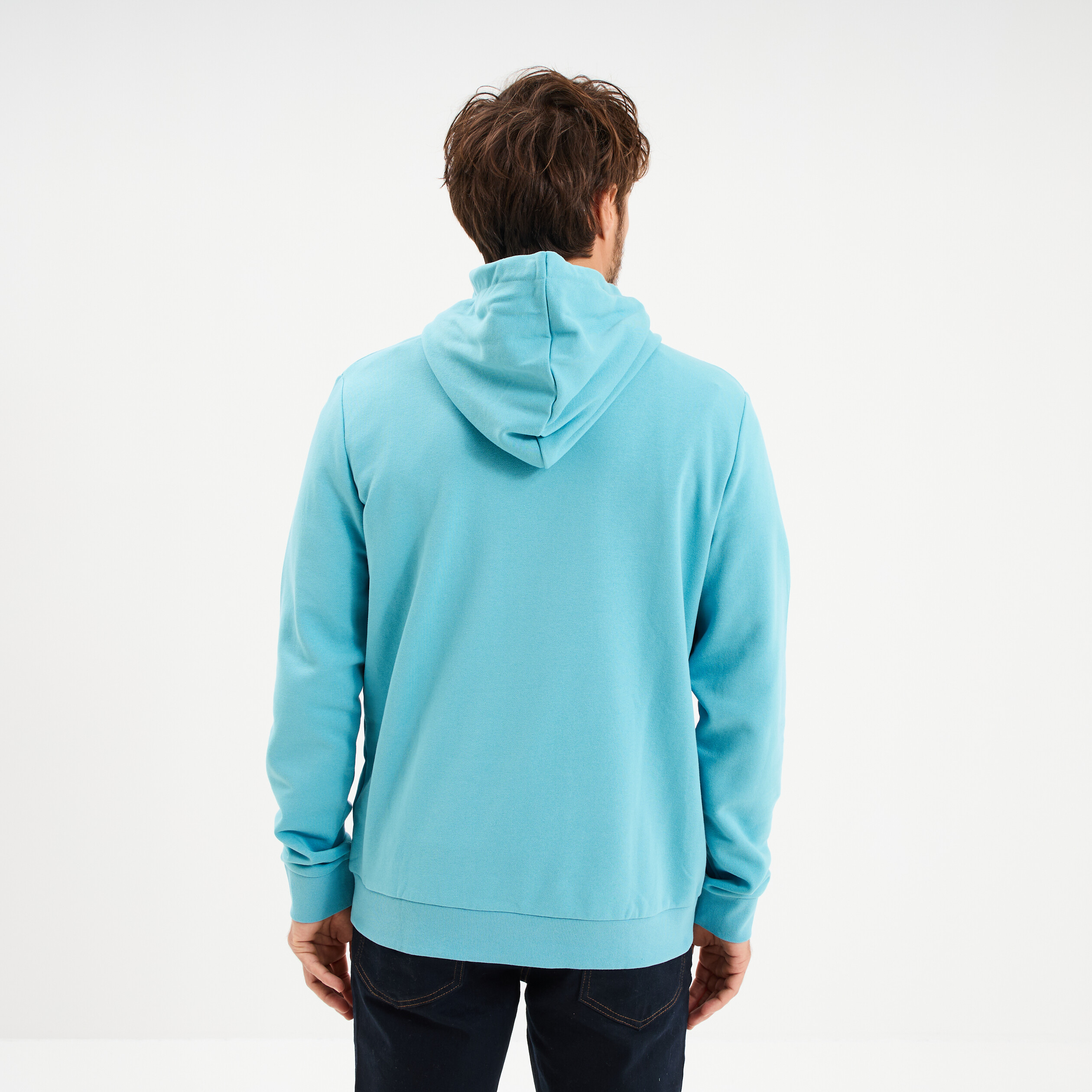 Supreme Sweat à capuche avec applications en satin FW24 Bleu clair