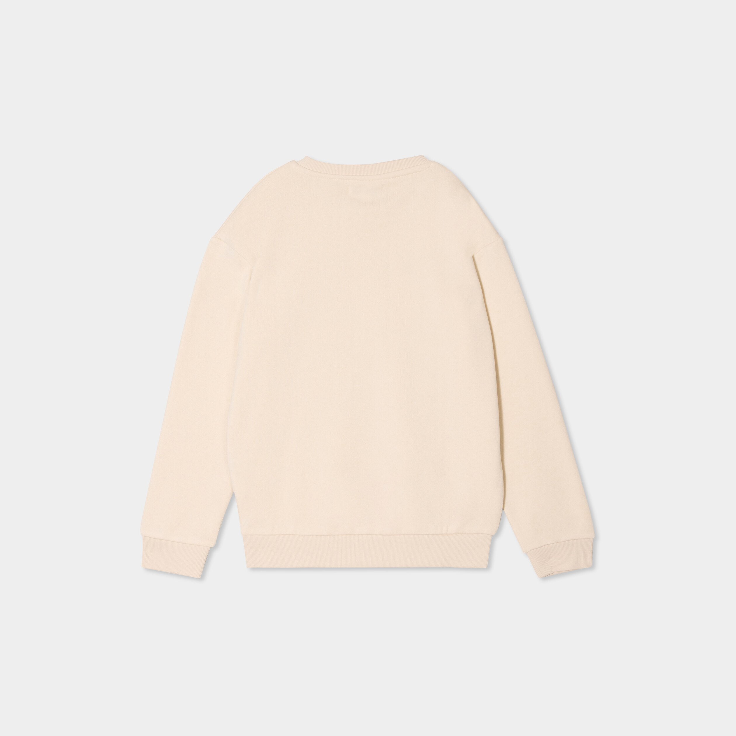 sweat oversize manches longues col rond ecru garcon Sweat oversize manches longues col rond ecru garçon