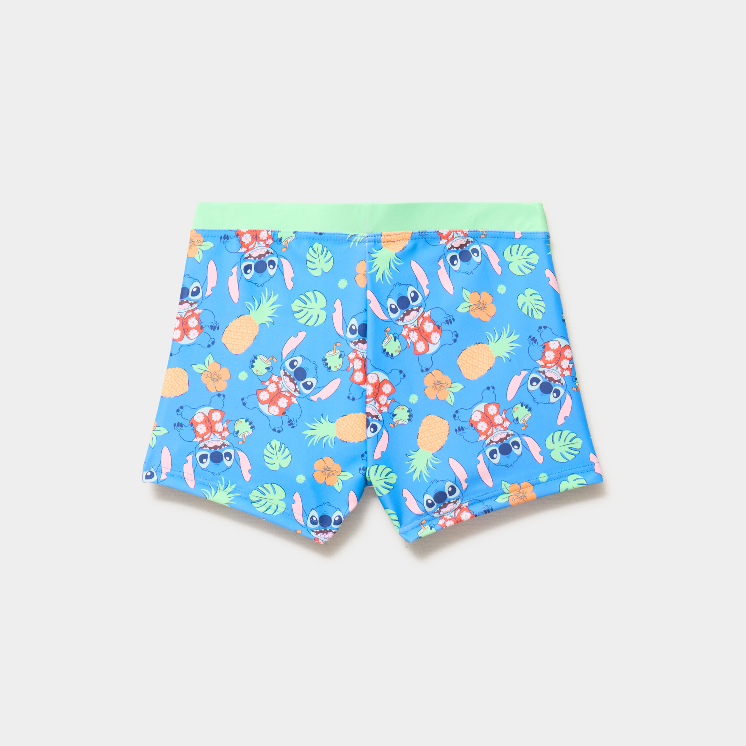 Boxer de bain taille &eacute;lastiqu&eacute;e Stitch bleu gar&ccedil;on