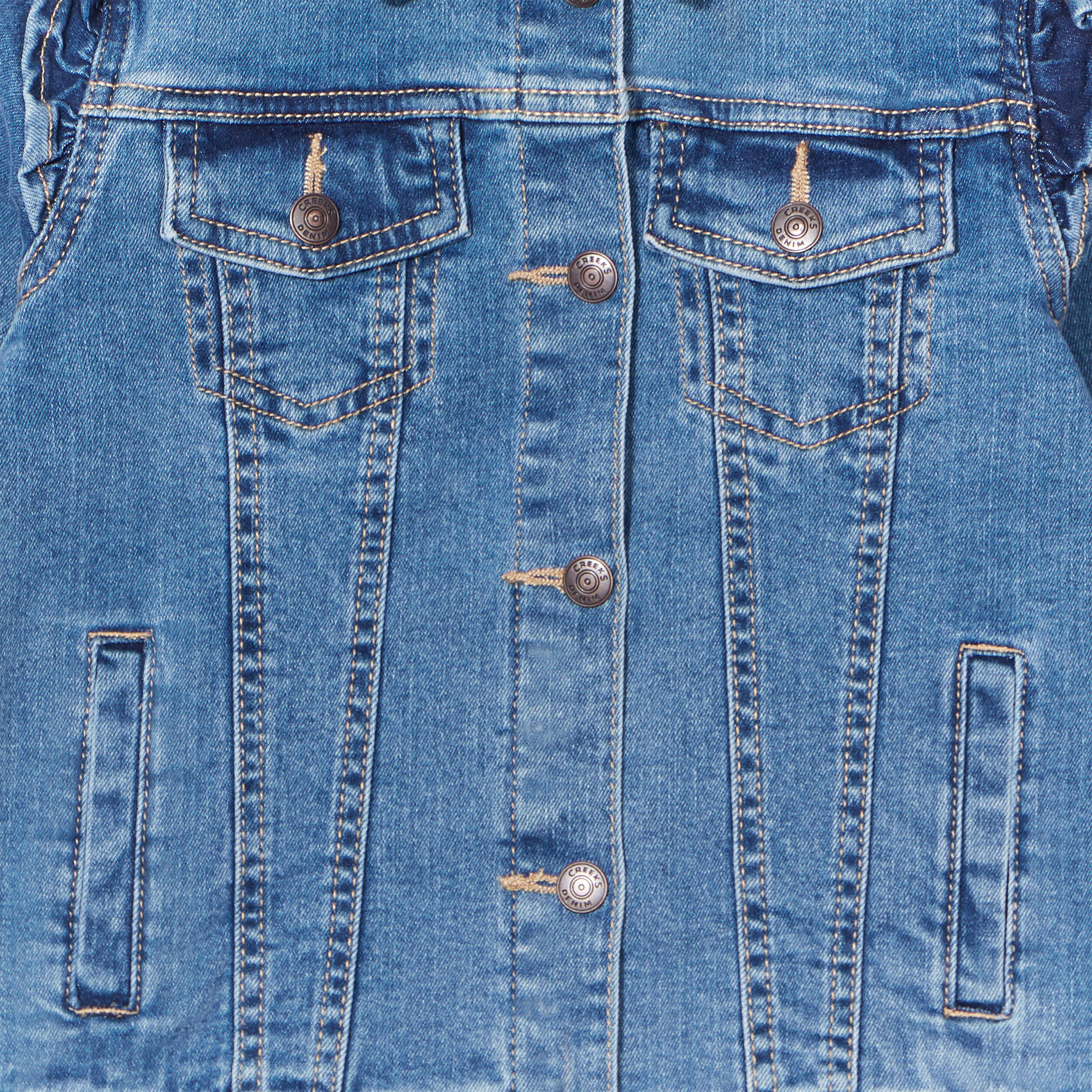 Sale Veste Veste En Jean 12 Ans Veste En Jean Volants Aux épaules