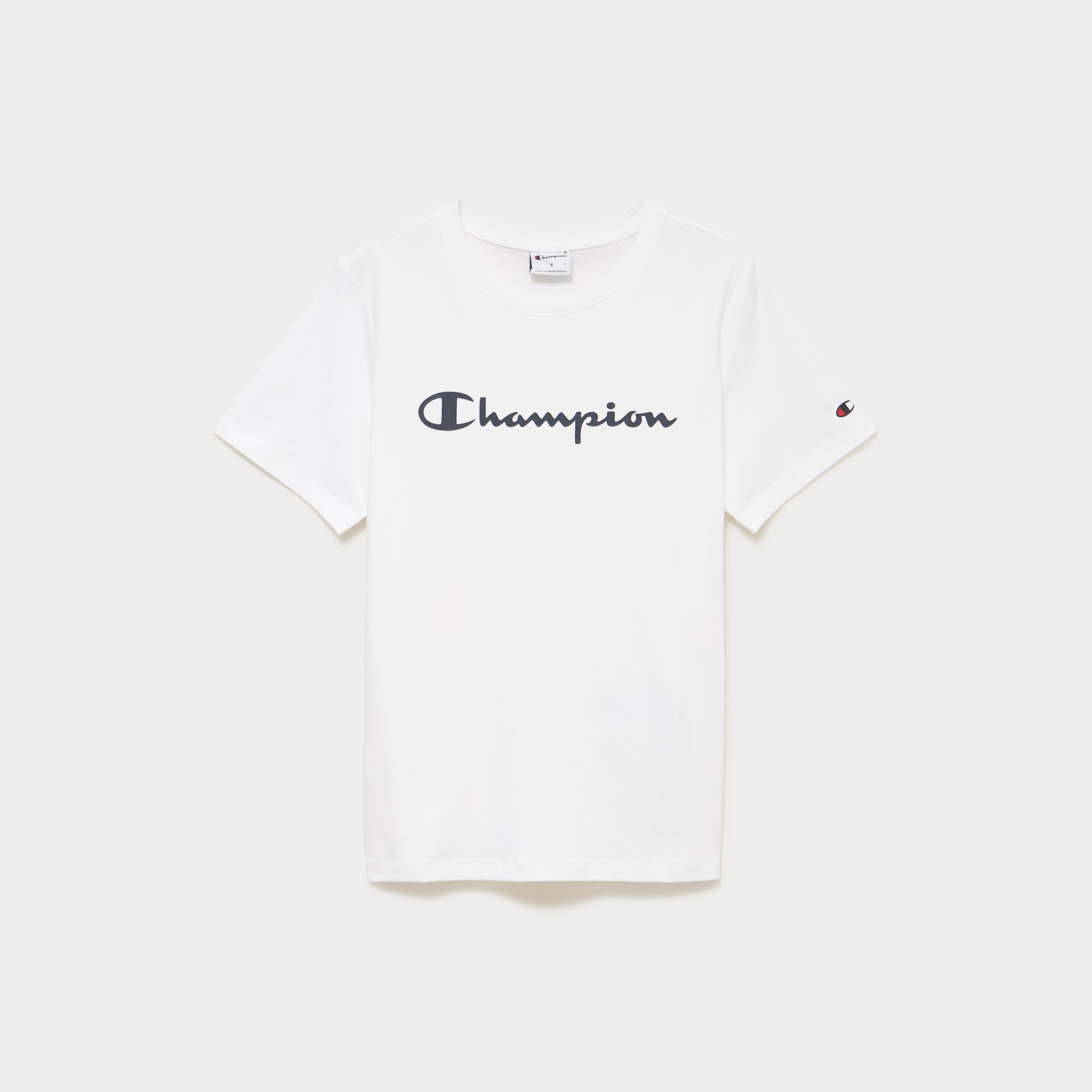 T-shirt manches courtes coton Champion blanc femme