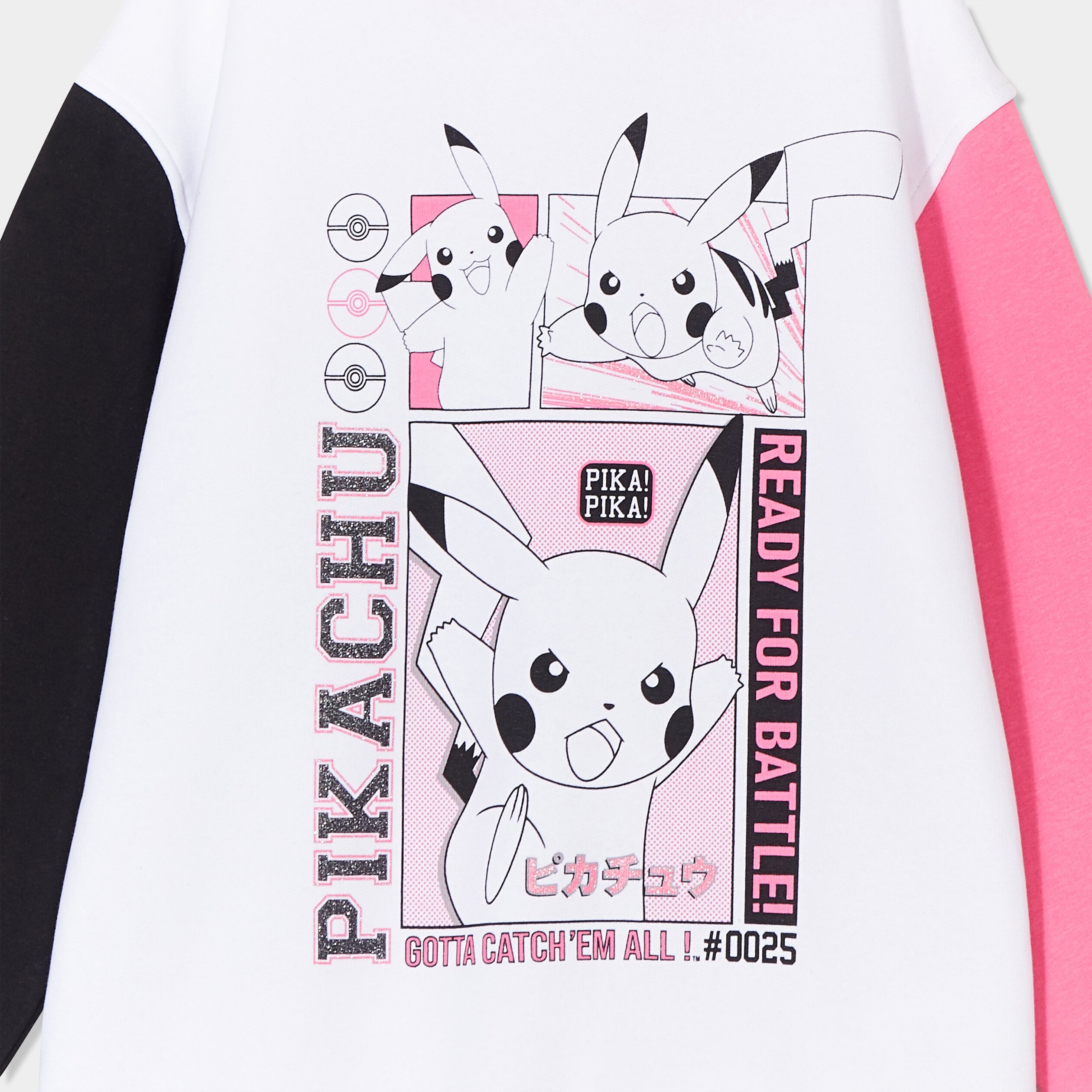 Sweat à capuche hoodie Pokémon Pikachu multicolore fille