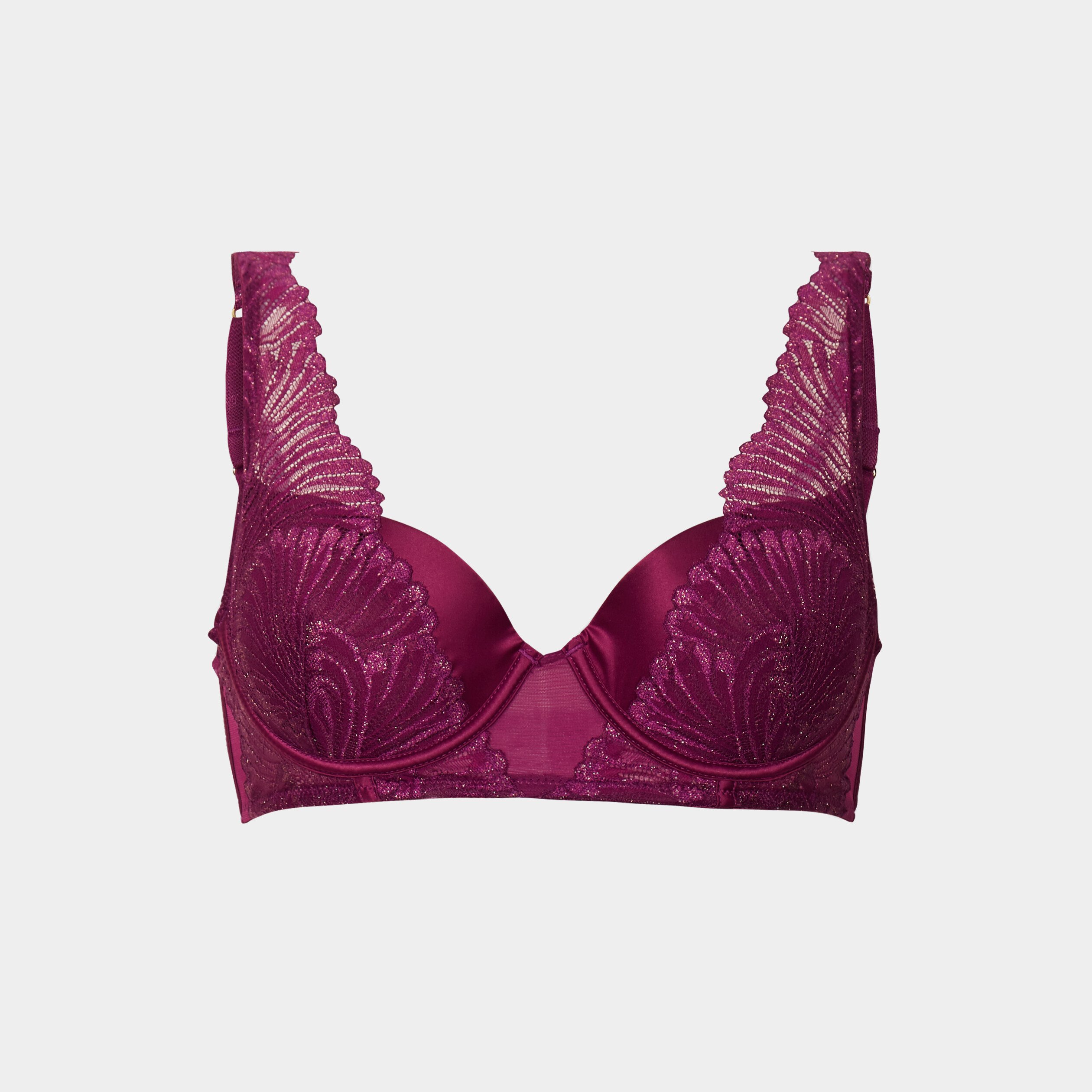 soutien gorge foulard padde dentelle rouge femme Soutien-gorge foulard paddé dentelle rouge femme