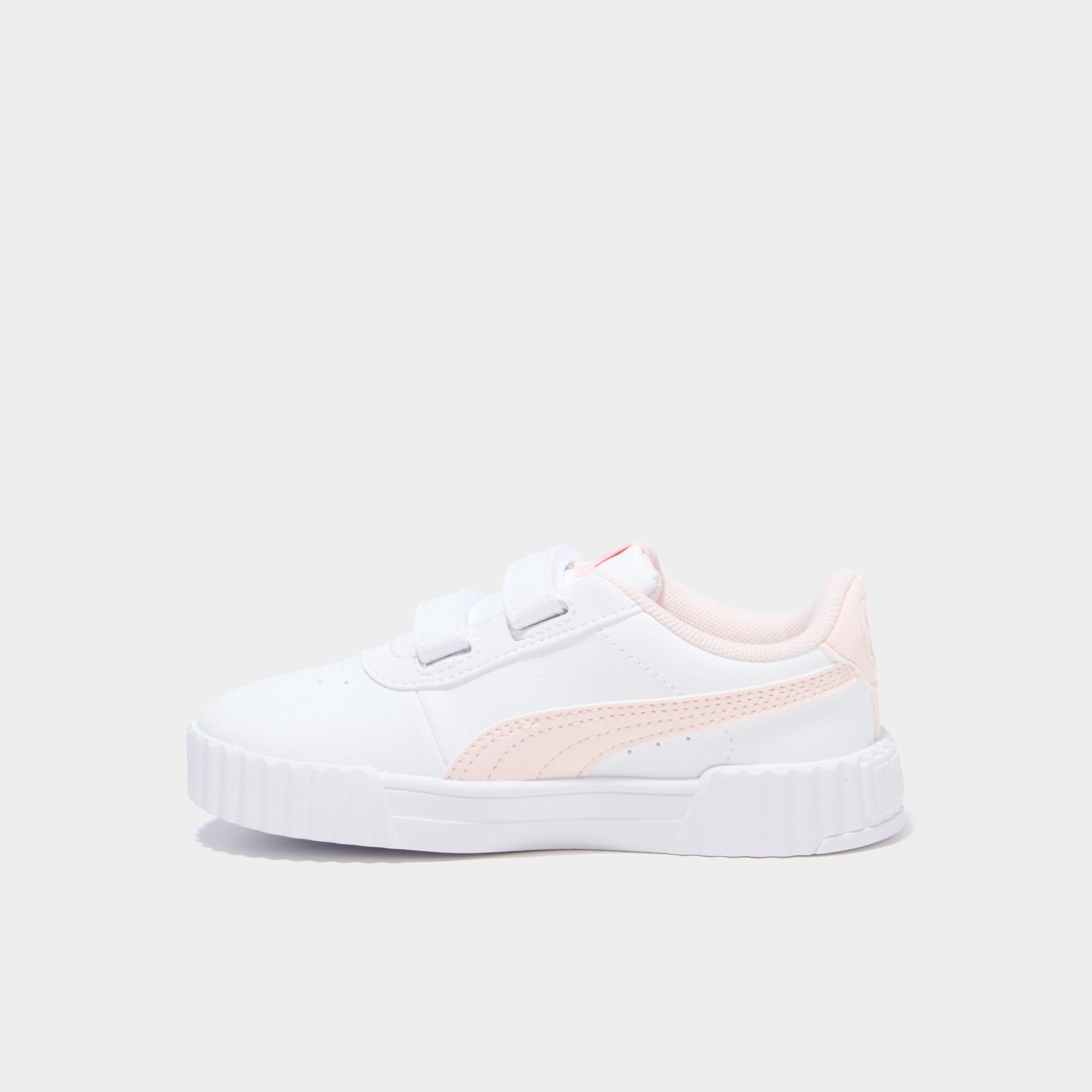 Tennis &agrave; scratchs Puma Carina 3.0 Floral rose clair fille