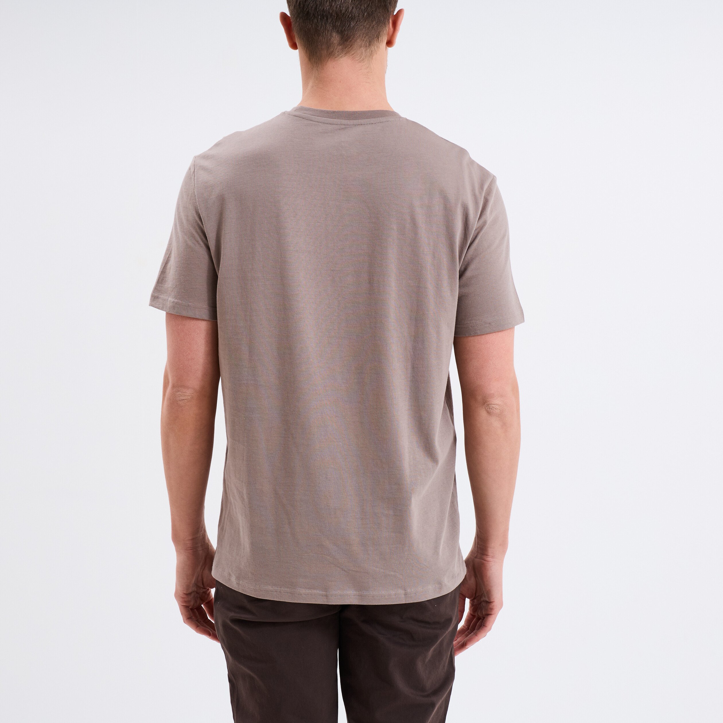 t shirt en coton manches courtes gris homme T-shirt en coton manches courtes gris homme