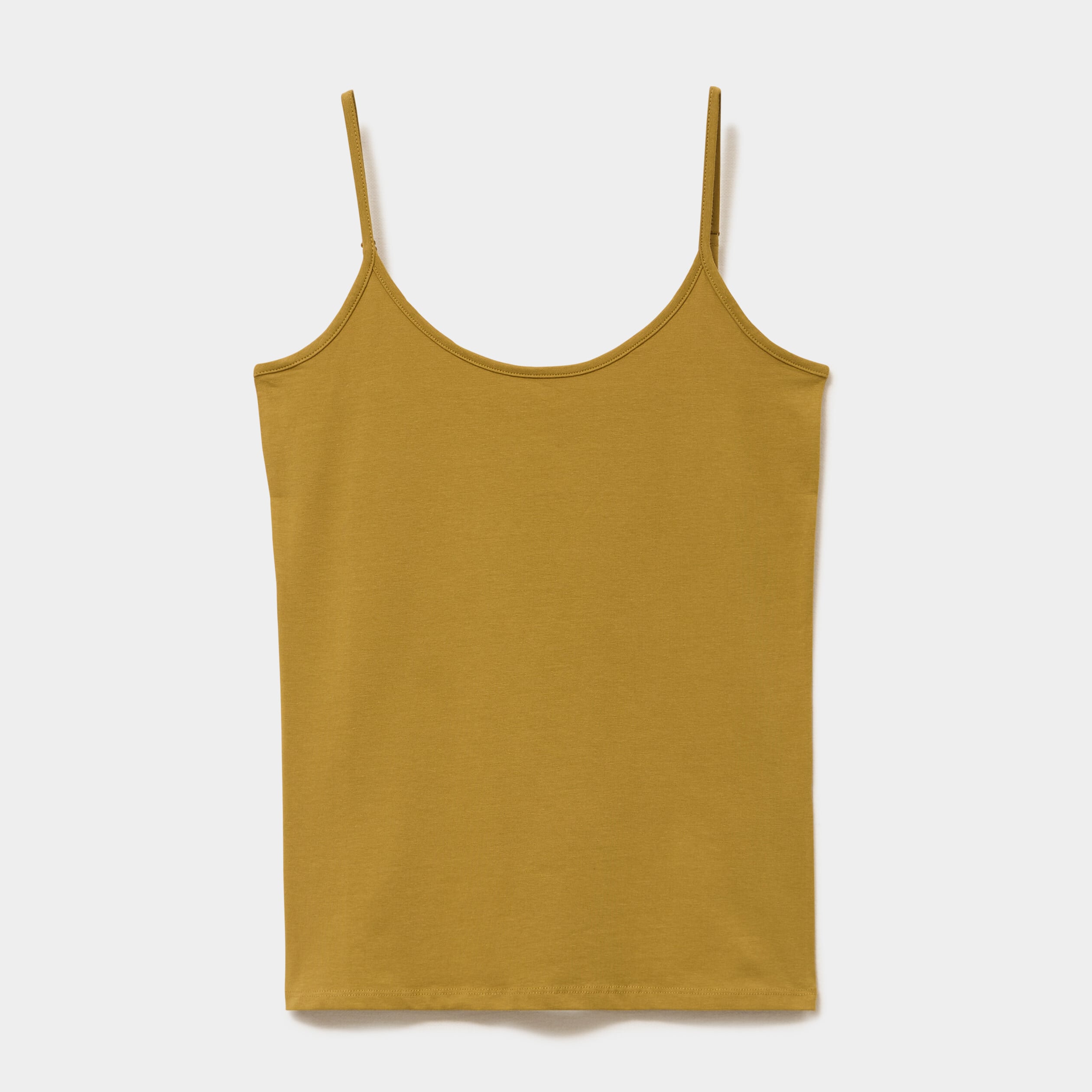 D&eacute;bardeur coton bretelles r&eacute;glables vert olive femme