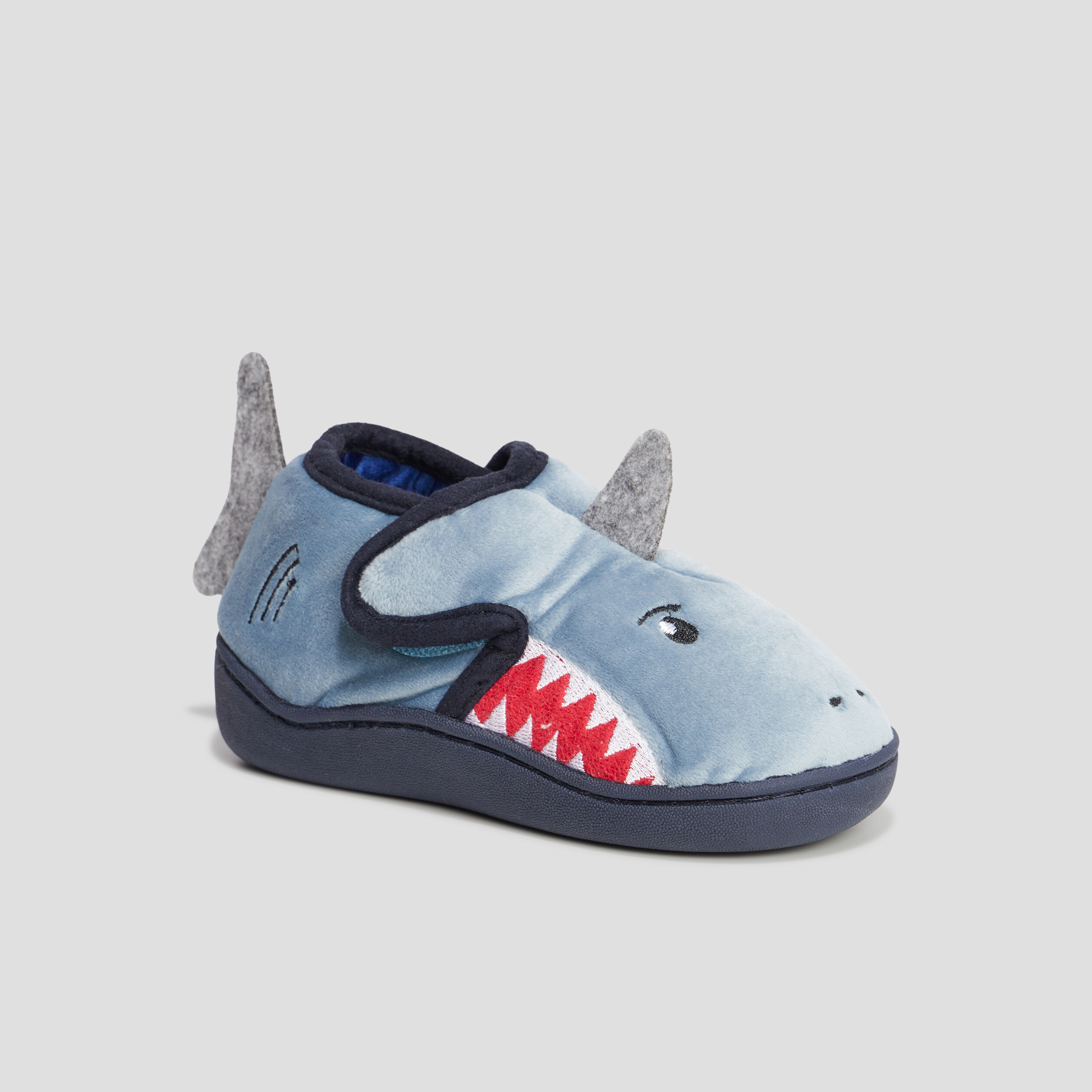 Chaussons requin gris garçon