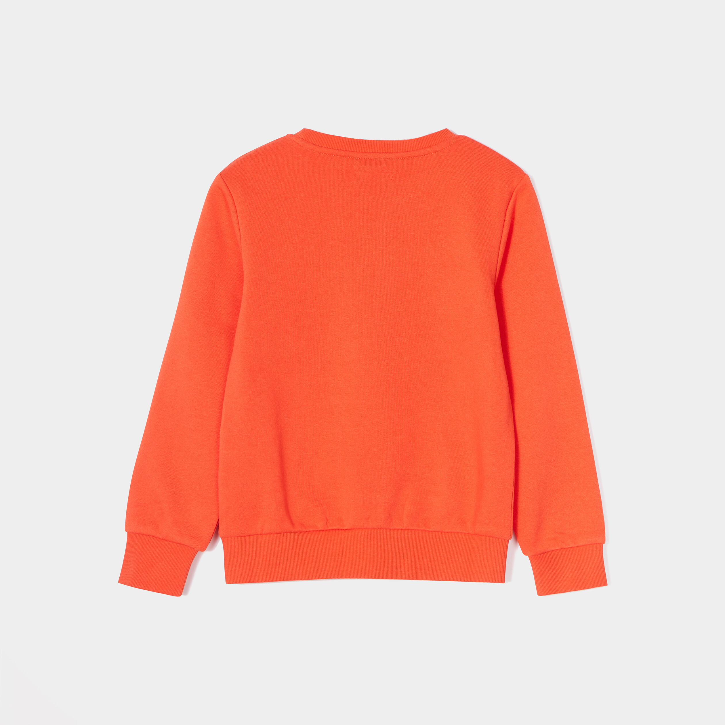 sweat col rond manches longues orange garcon Sweat col rond manches longues orange garçon