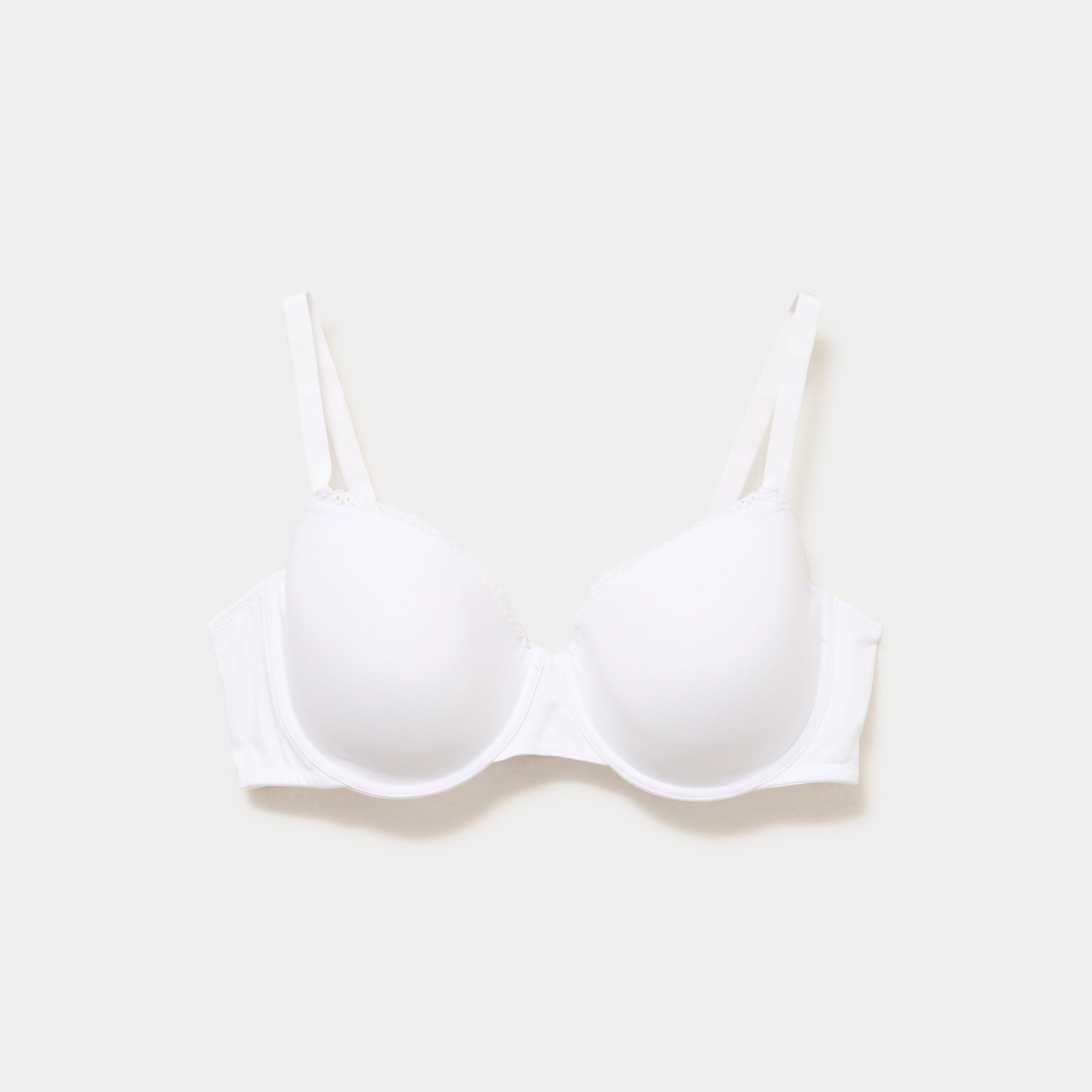 Soutien-gorge corbeille embo&icirc;tant blanc femme grande taille