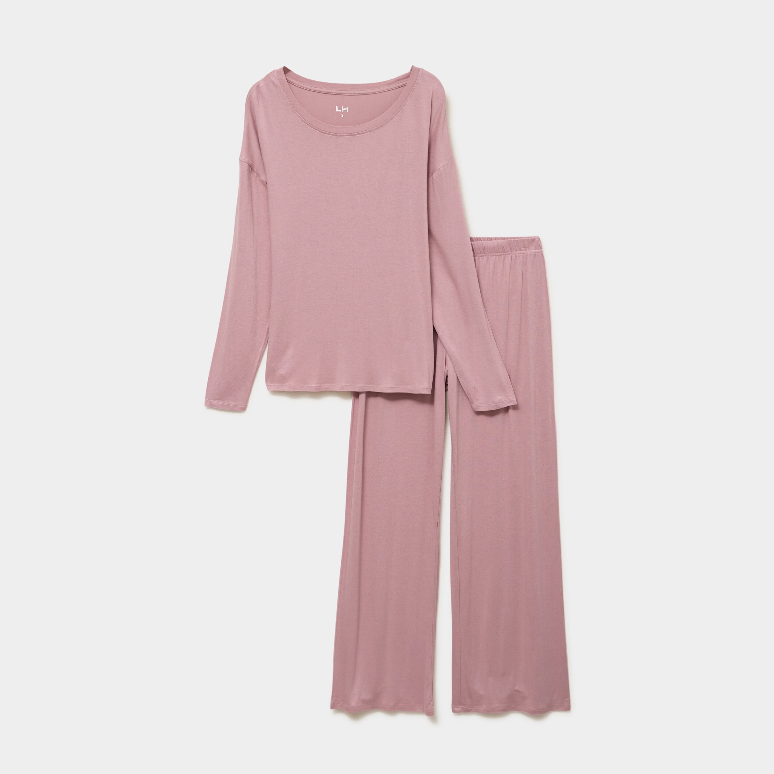 Ensemble pyjama t-shirt et pantalon mauve femme