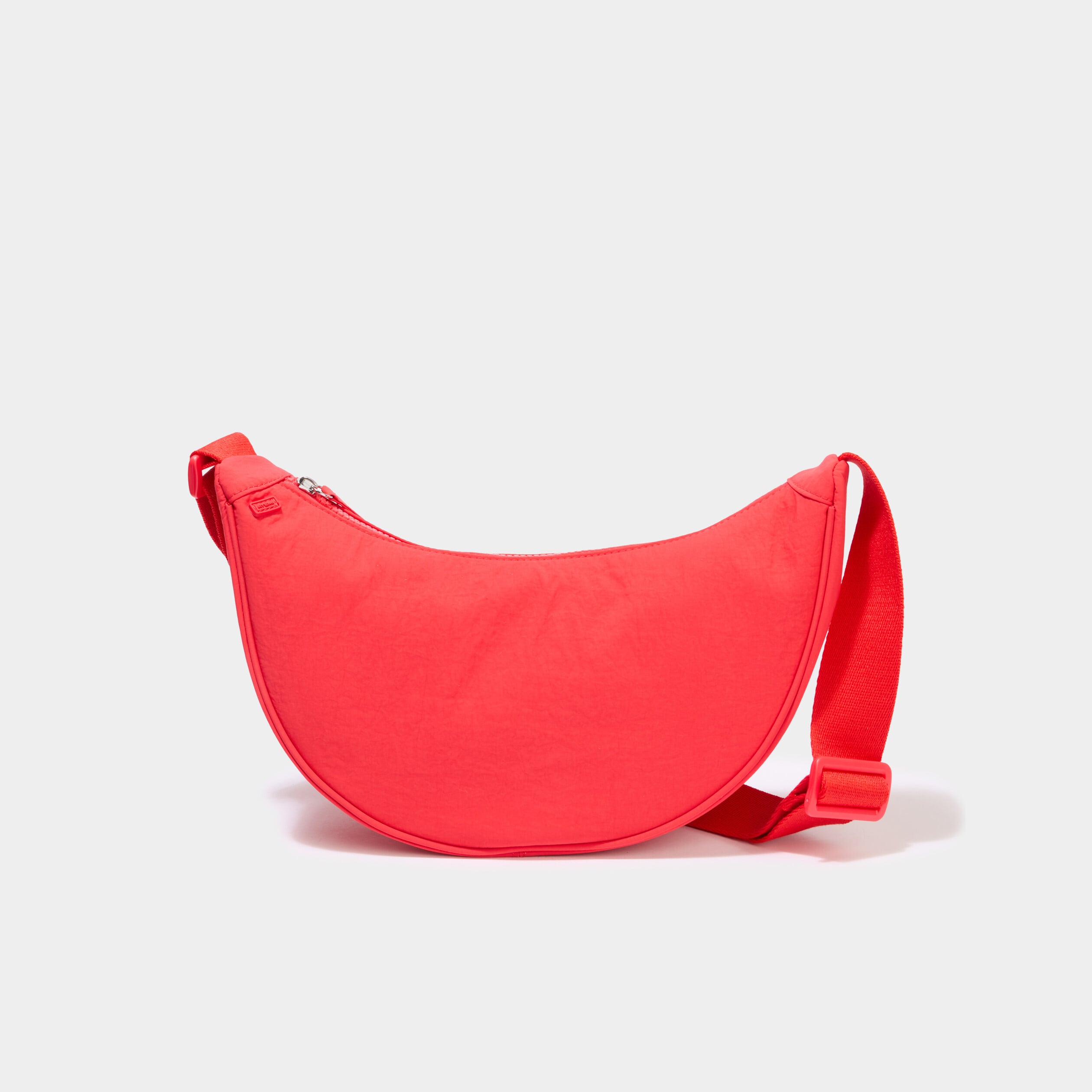 Sac banane en bandouli&egrave;re rouge clair femme