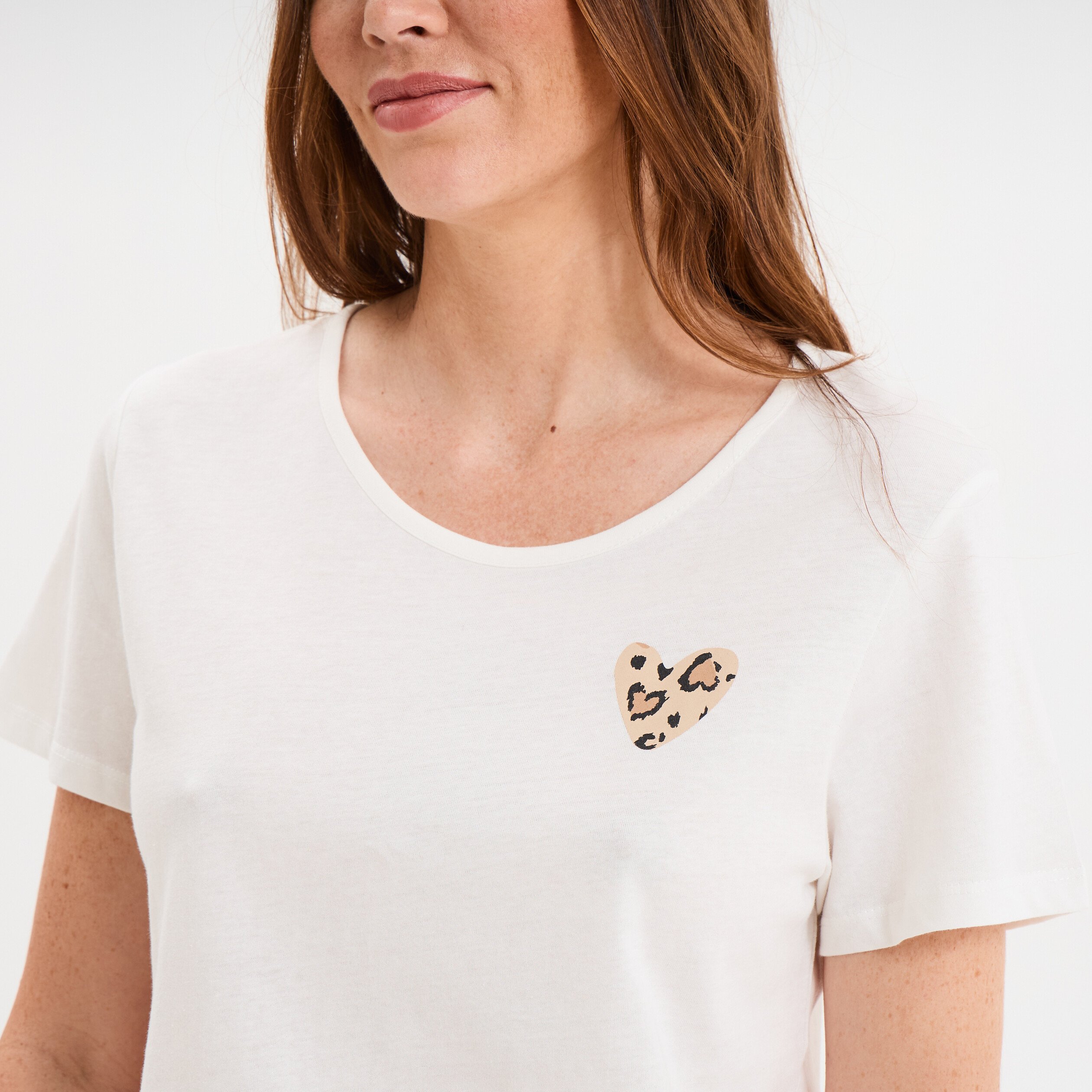 ensemble pyjama pantalon t shirt coton beige femme Ensemble pyjama pantalon t-shirt coton beige femme