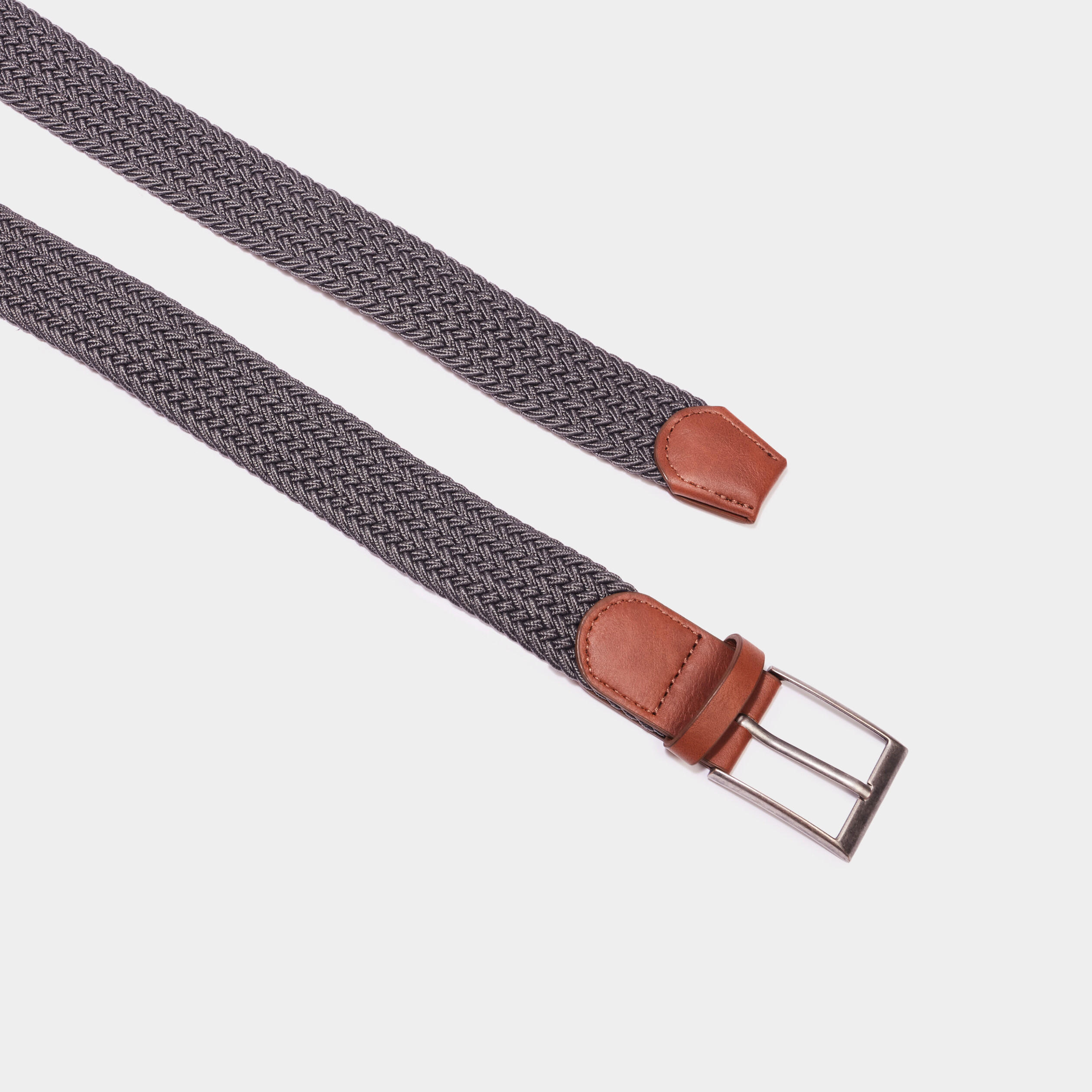 ceinture tressee gris homme Ceinture tressée gris homme