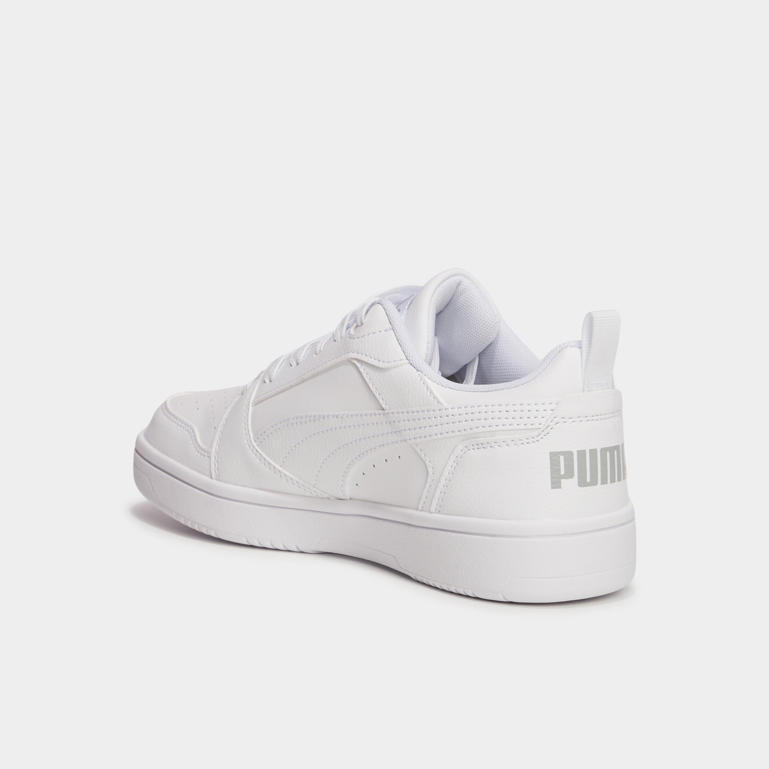 Tennis &agrave; lacets Puma Rebound V6 blanc fille