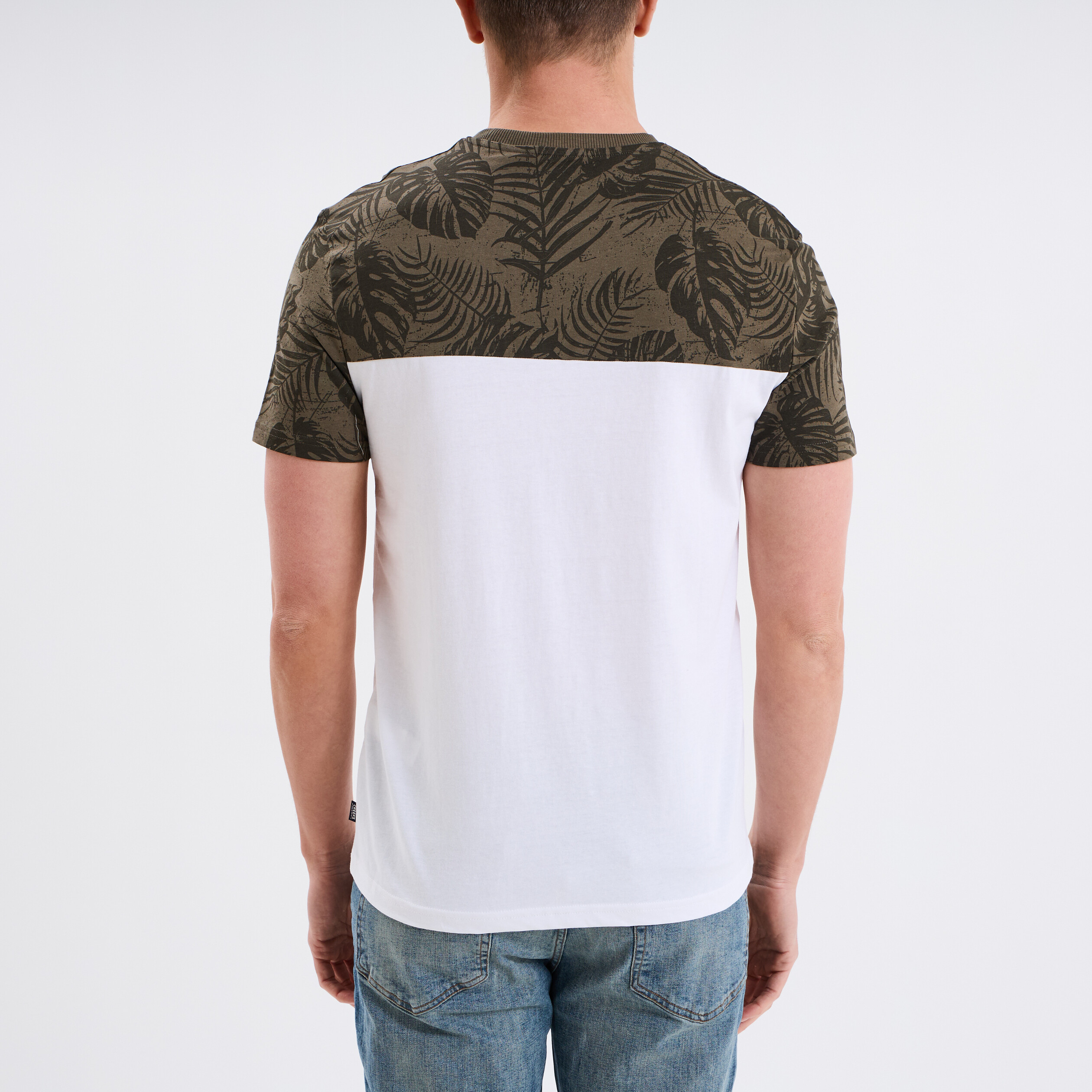 t shirt manches courtes 1 poche coton vert kaki homme T-shirt manches courtes 1 poche coton vert kaki homme