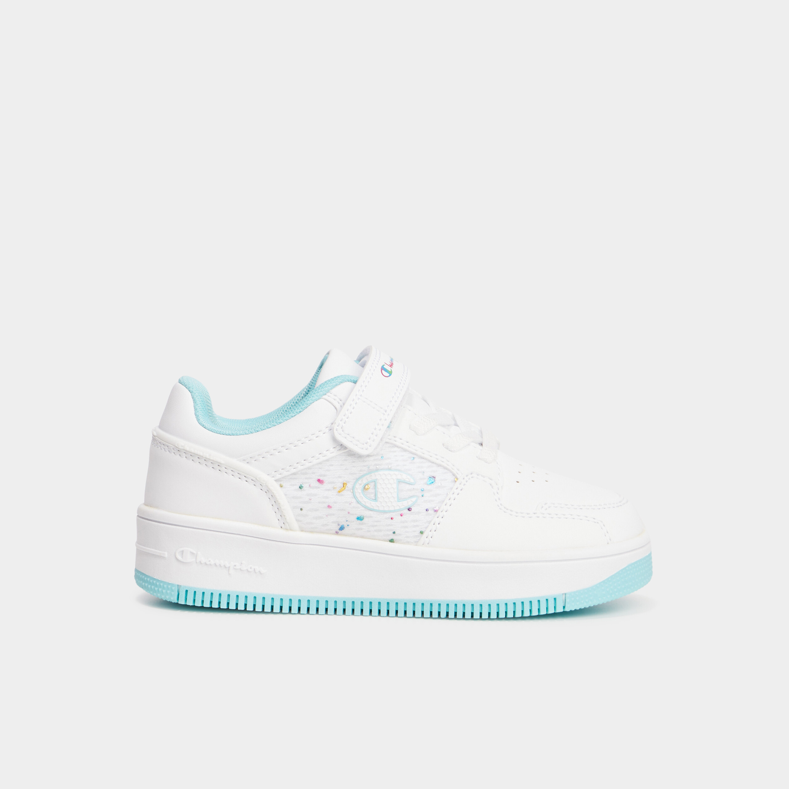 tennis basses champion abstract bleu turquoise fille Tennis basses Champion Abstract bleu turquoise fille