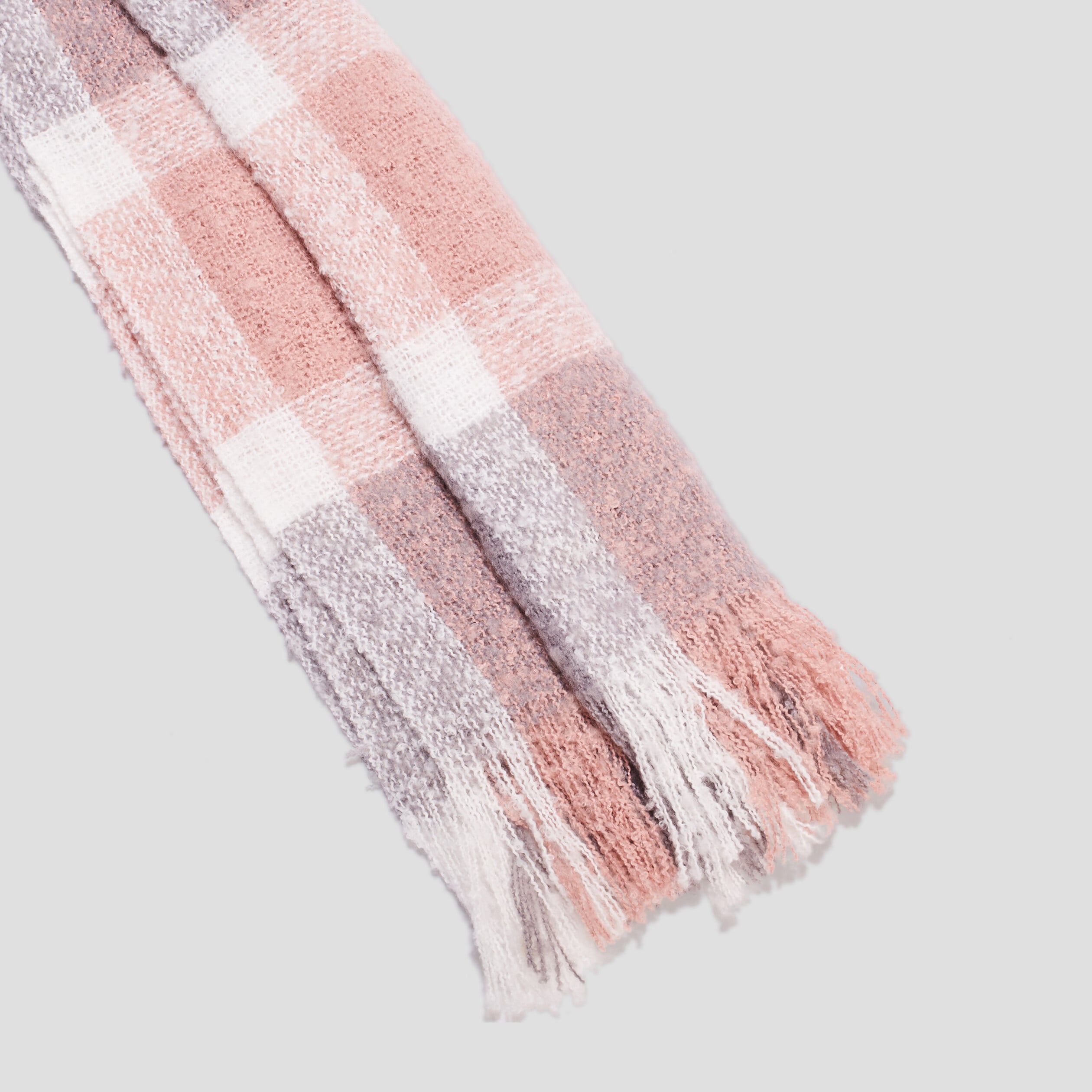 &Eacute;charpe &agrave; franges rose fille