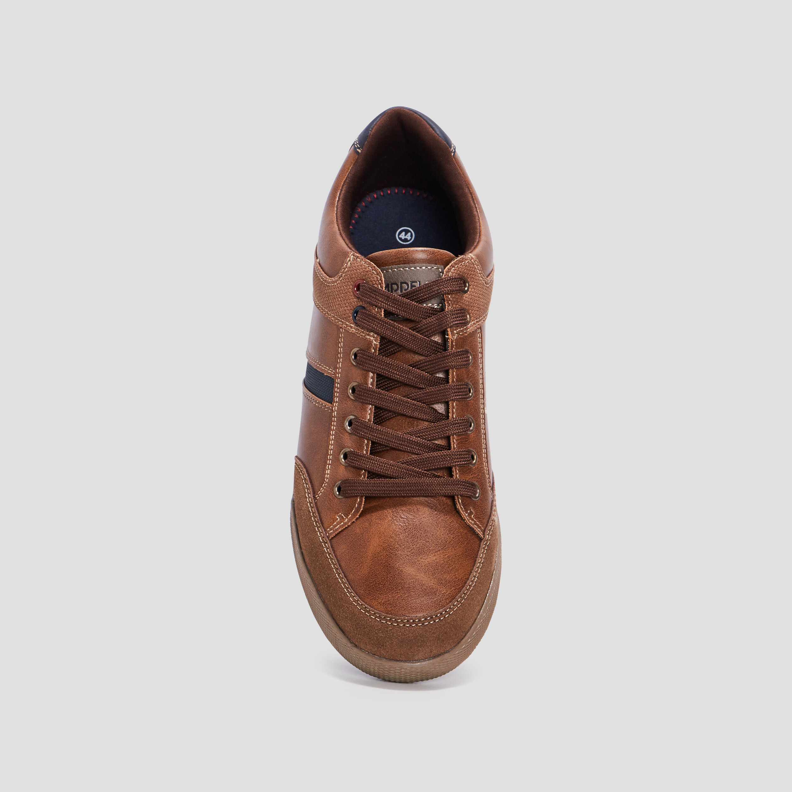 Sneakers semelles plates marron homme