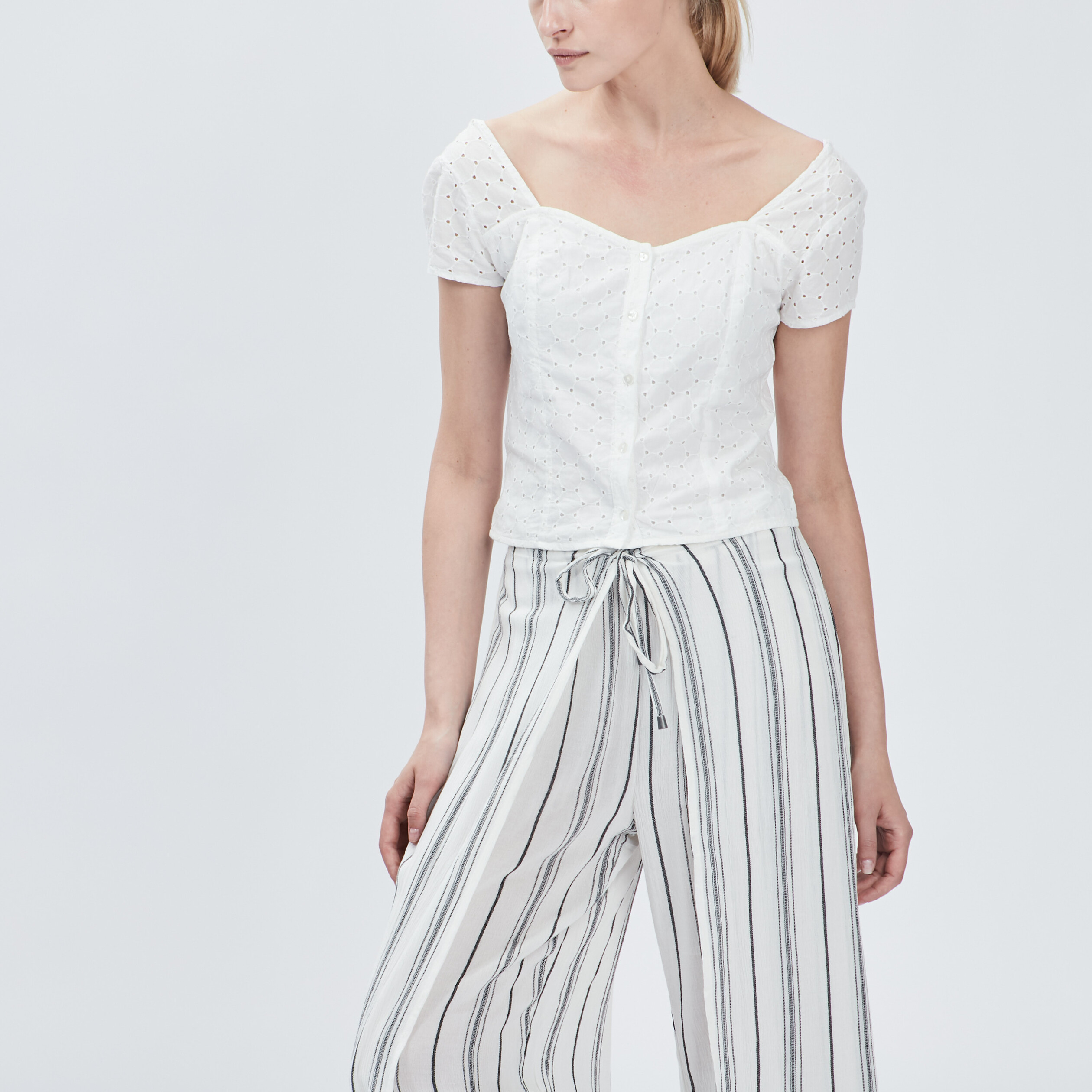 chemise manches courtes ecru femme Chemise manches courtes ecru femme