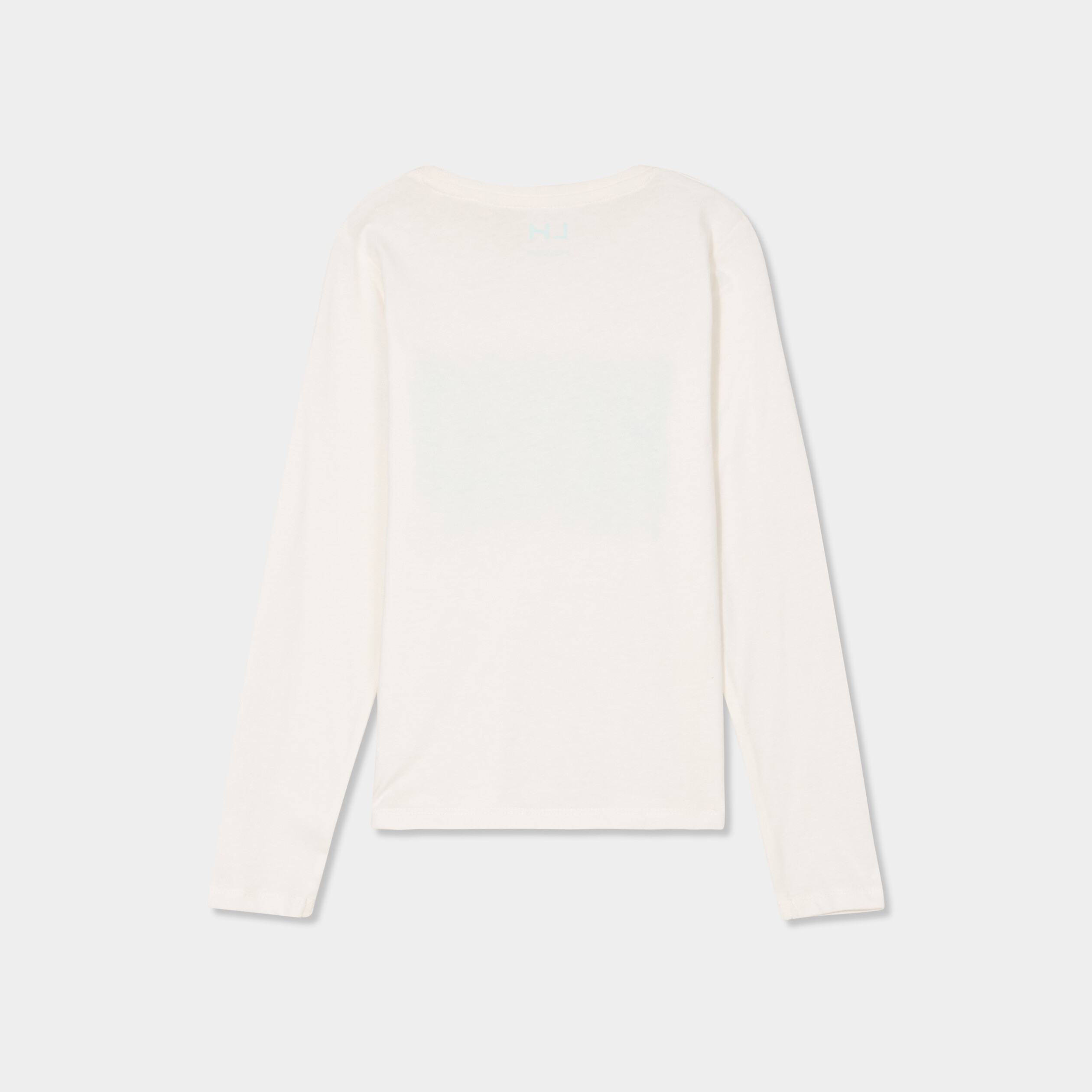 T-shirt manches longues coton ivoire fille