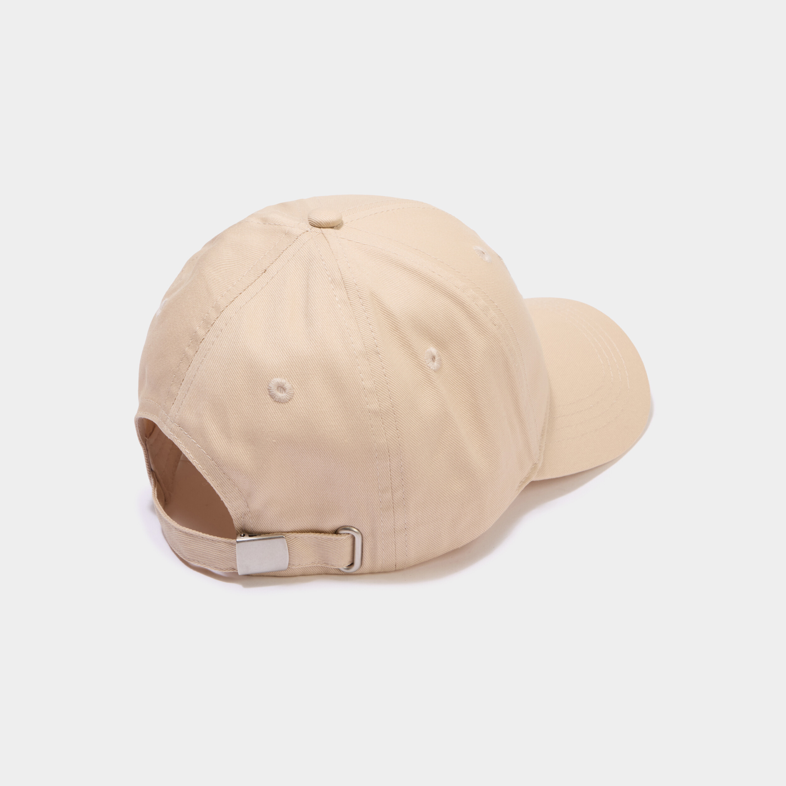 Casquette brod&eacute;e coton sable femme