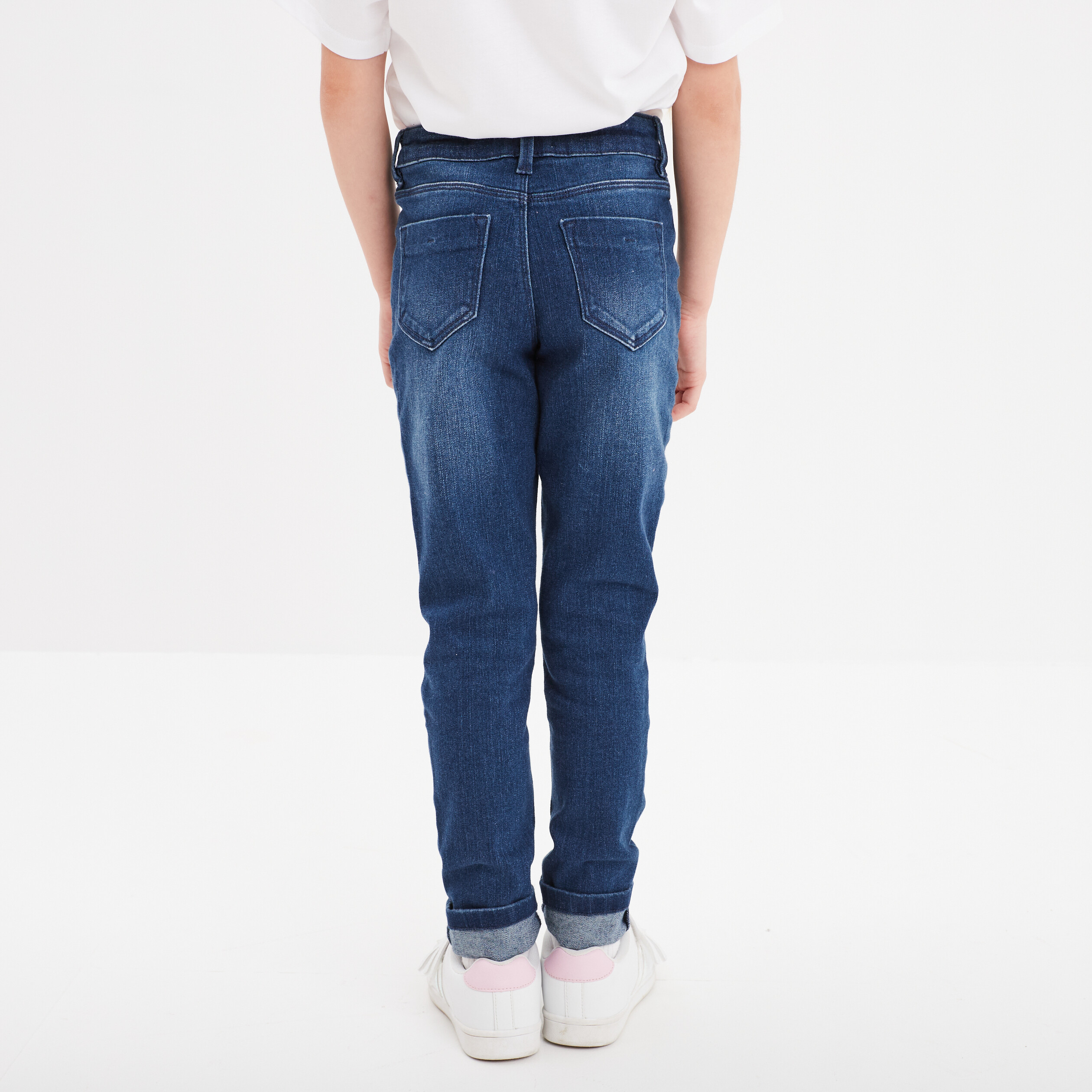 Jeans skinny 5 poches denim stone fille