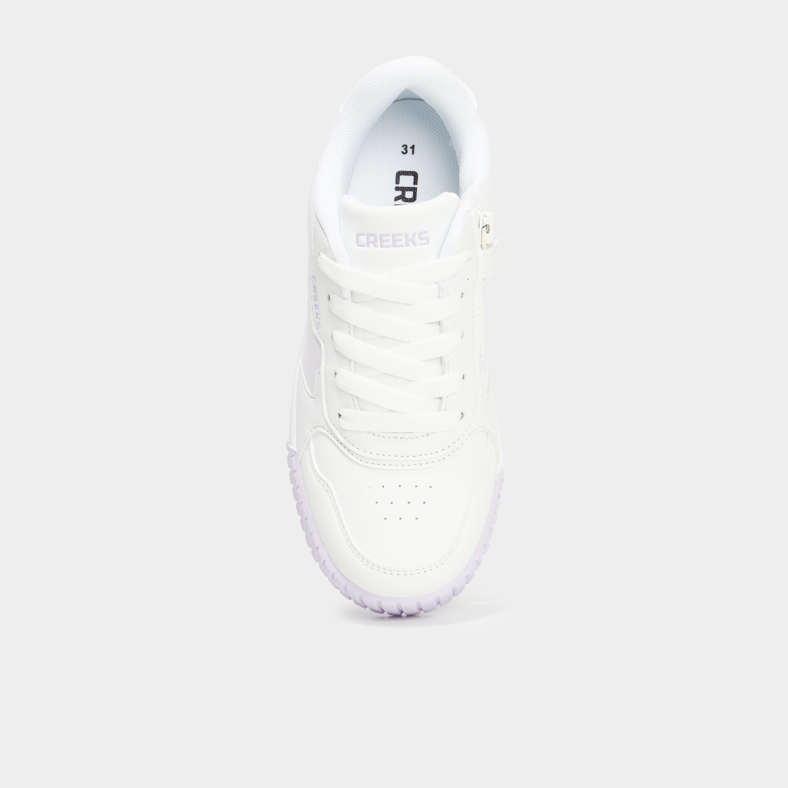 tennis zippees semelle epaisse parme fille Tennis zippées semelle épaisse parme fille