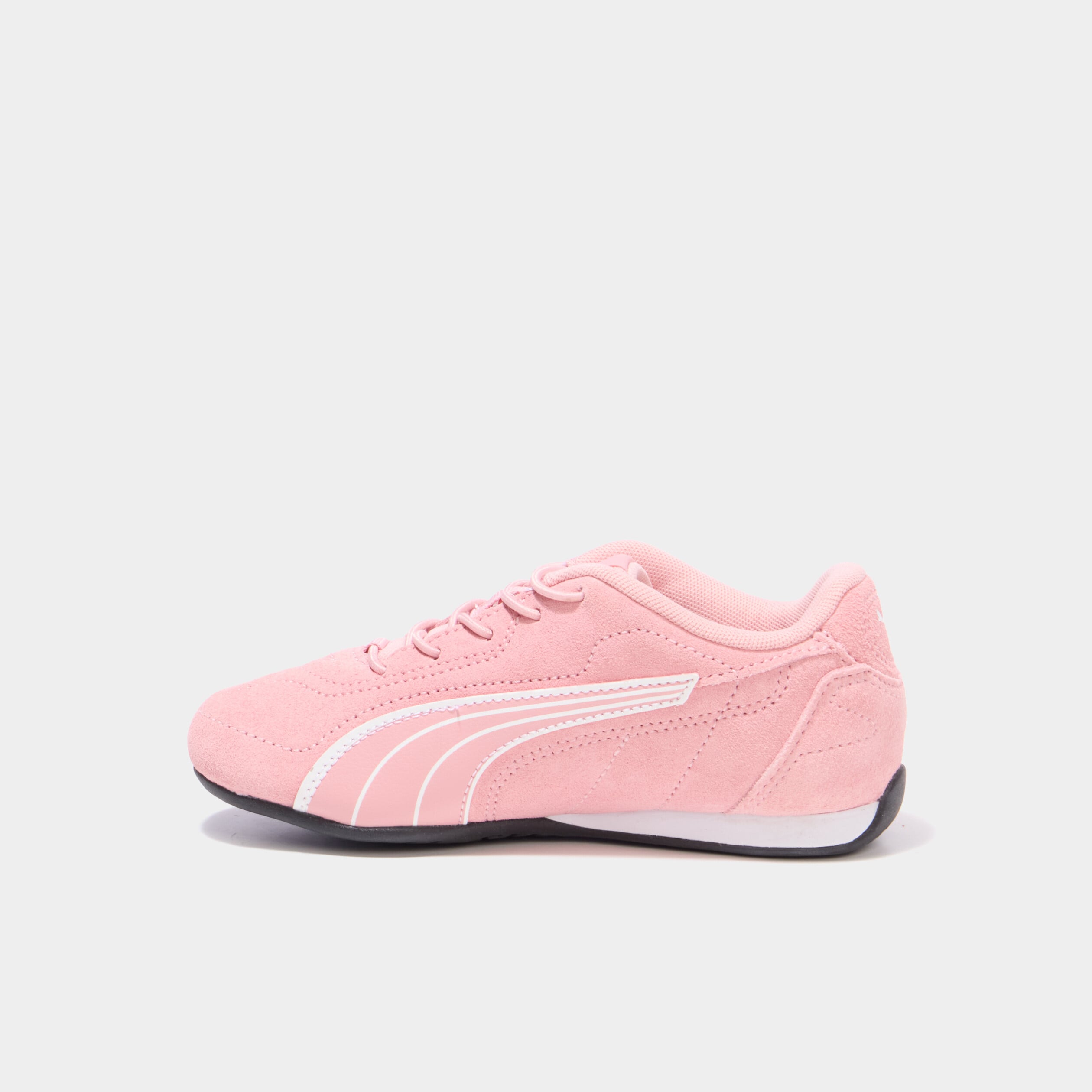 Tennis basses cuir Puma Catch SD rose poudr&eacute;e fille