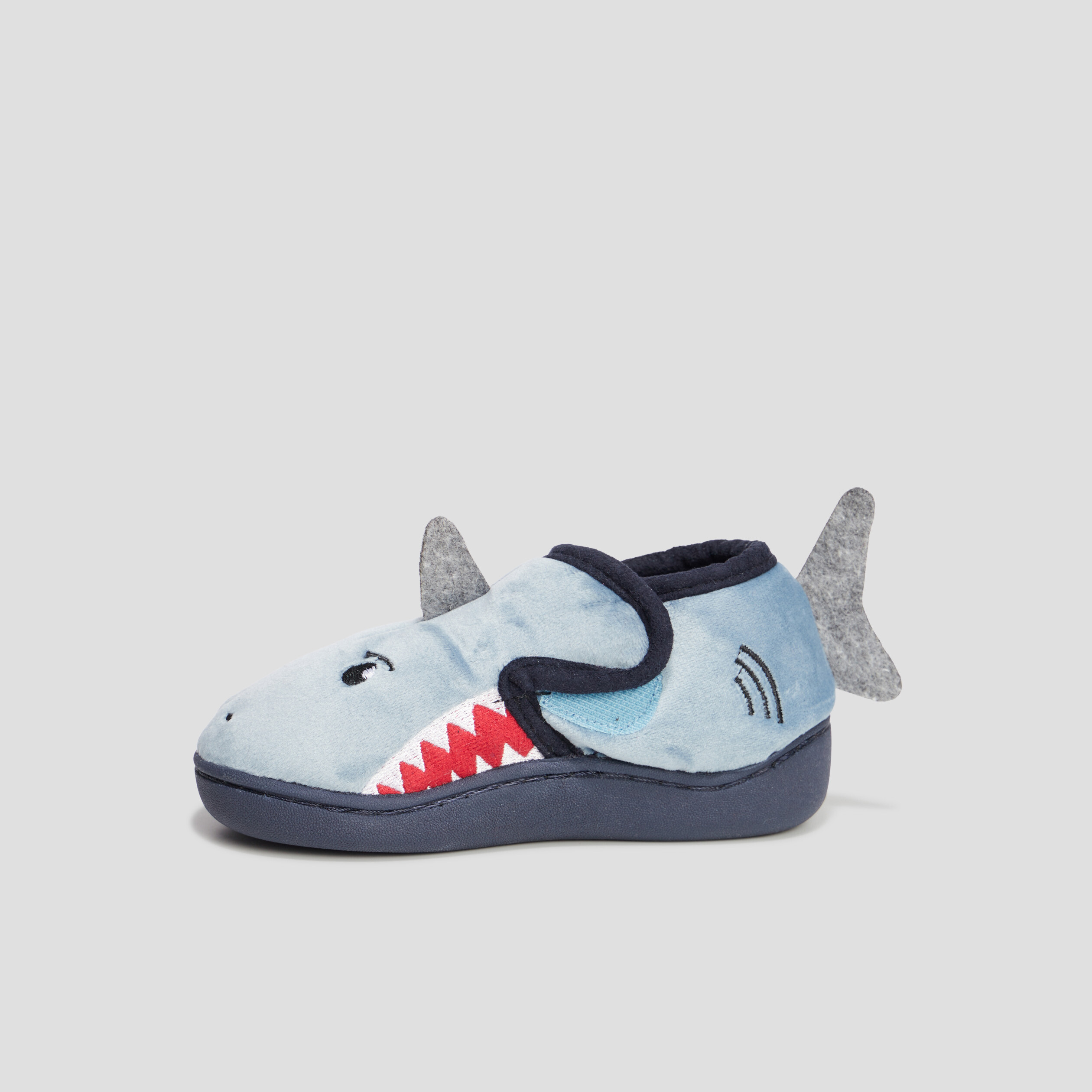 Chaussons requin gris garçon