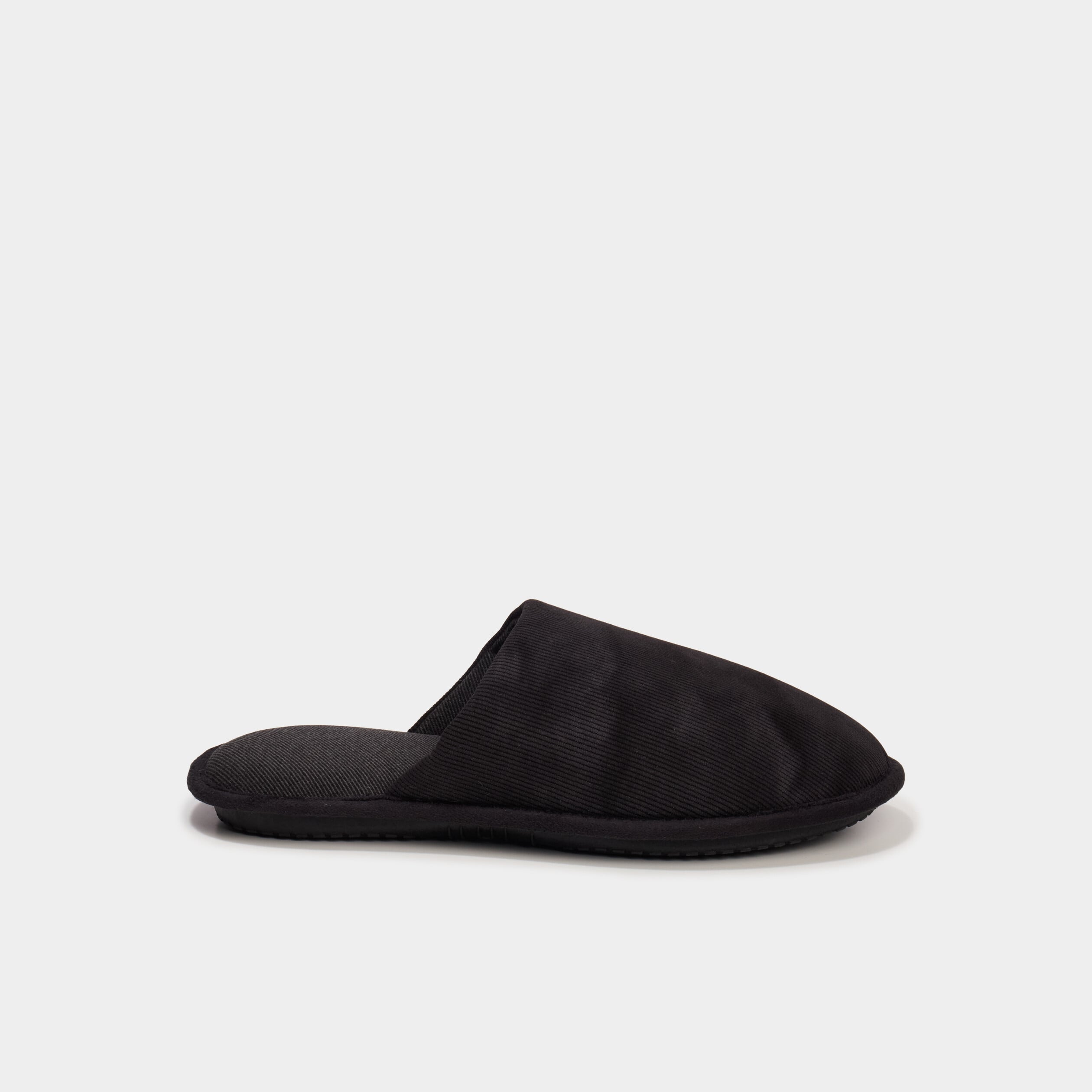 Chaussons mules noir homme