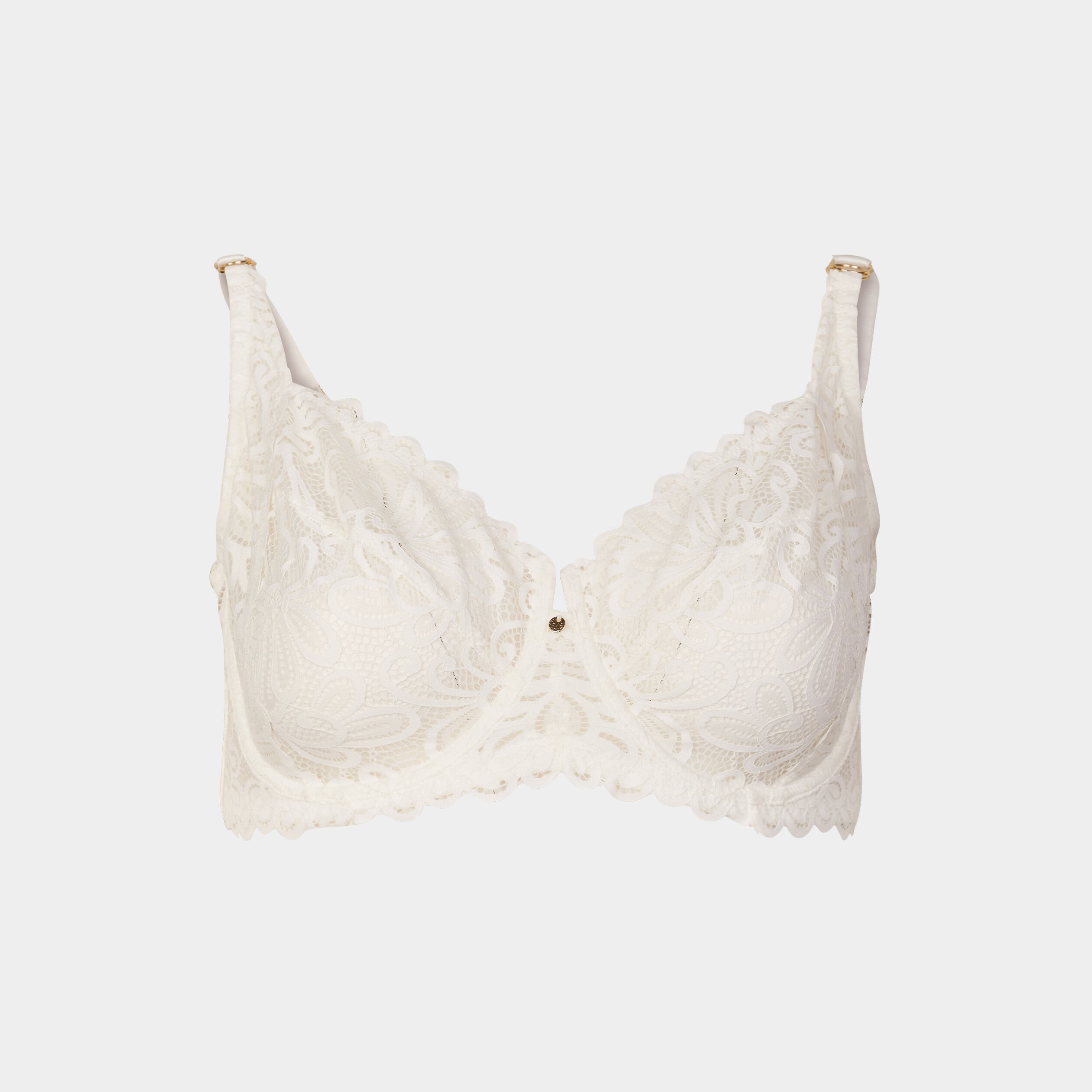 Soutien-gorge embo&icirc;tant dentelle blanc femme grande taille