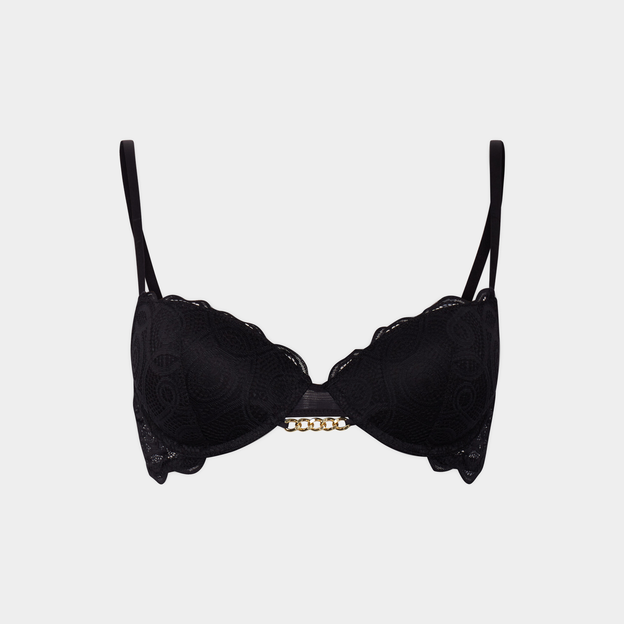 soutien gorge corbeille padde dentelle noir femme Soutien-gorge corbeille paddé dentelle noir femme