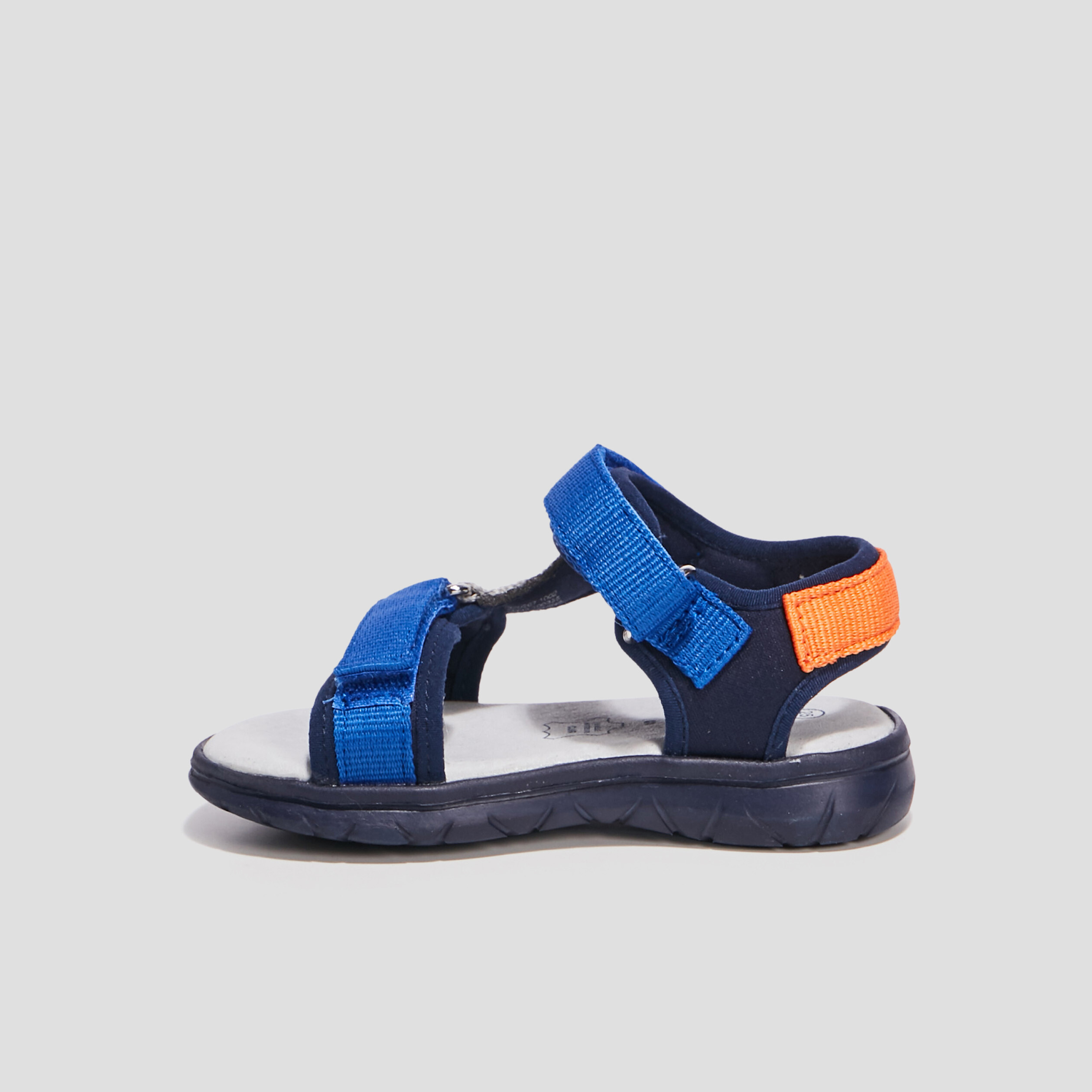 Sandales à scratchs bleu garçon