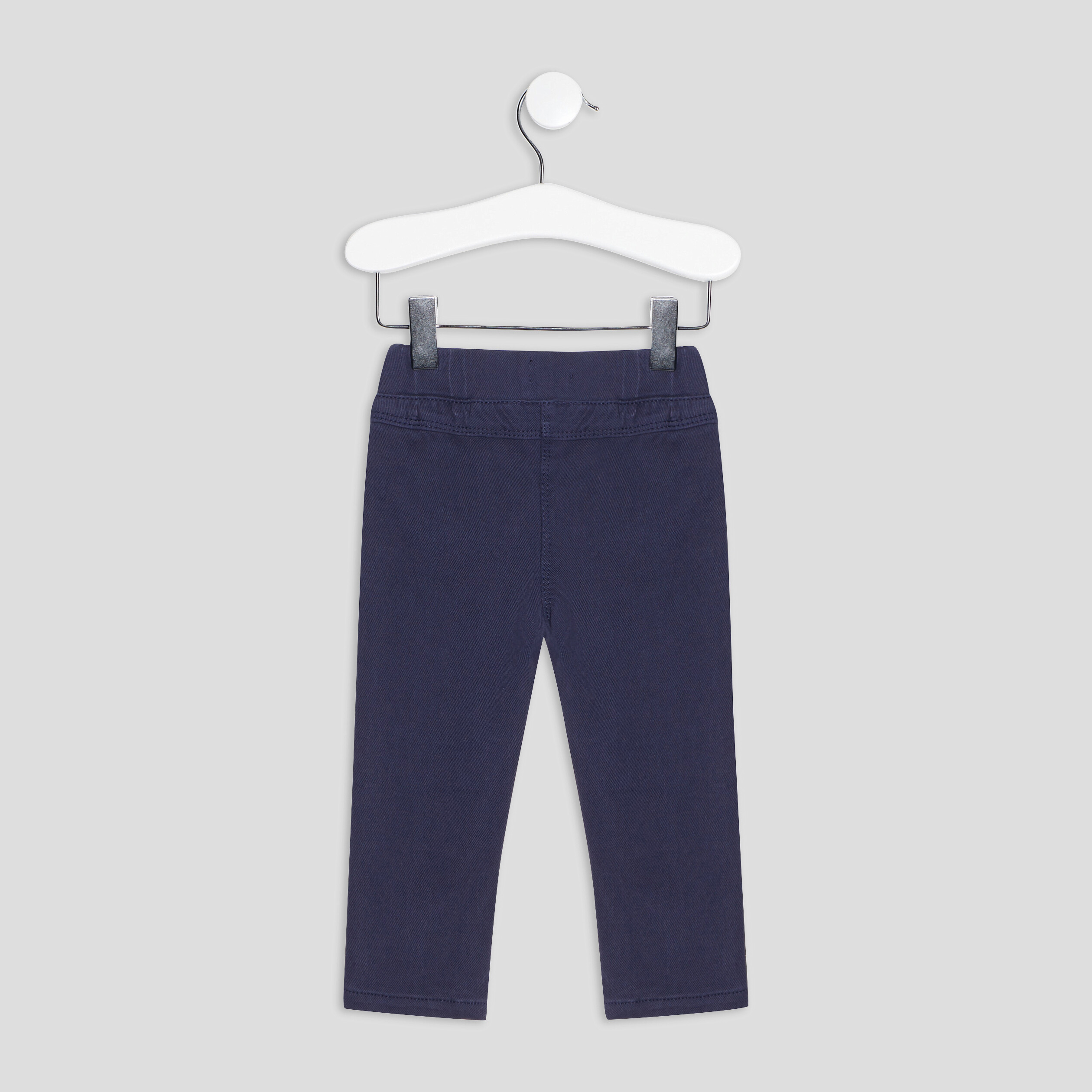 pantalon tregging ajuste bleu marine bebef Pantalon tregging ajusté bleu marine bébé fille