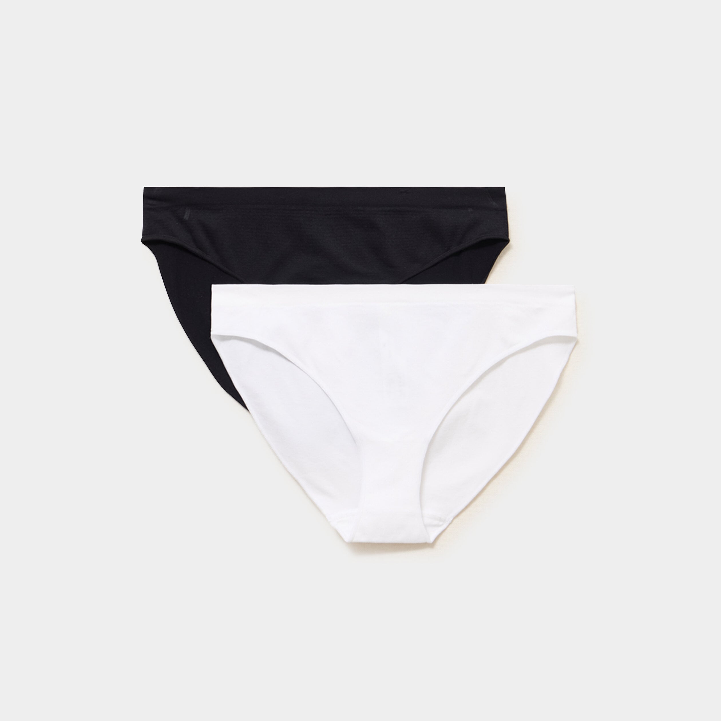 Lot 2 culottes sans couture noir femme