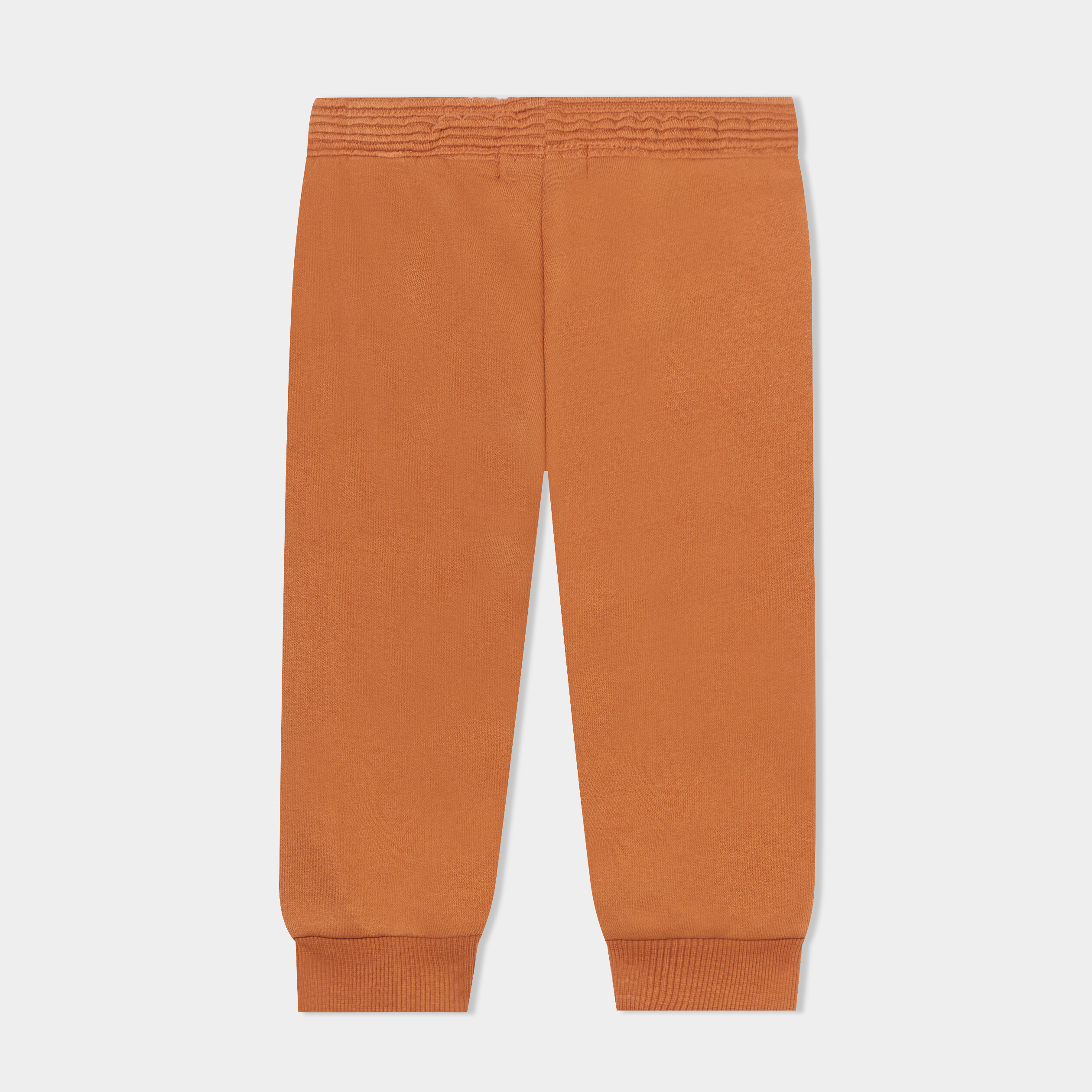 Pantalon de jogging molletonn&eacute; marron cognac b&eacute;b&eacute; gar&ccedil;on