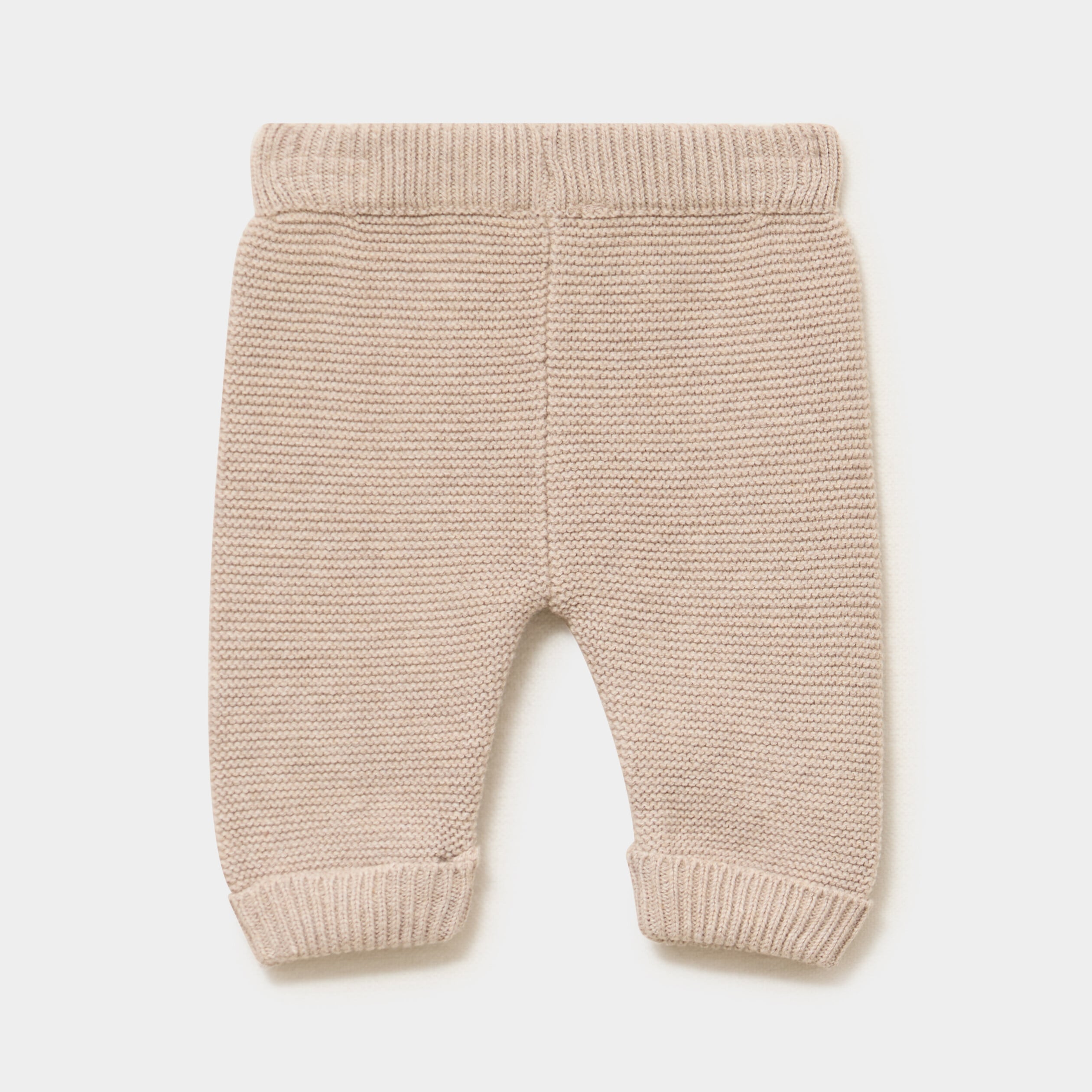 Pantalon tricot coton taupe b&eacute;b&eacute;