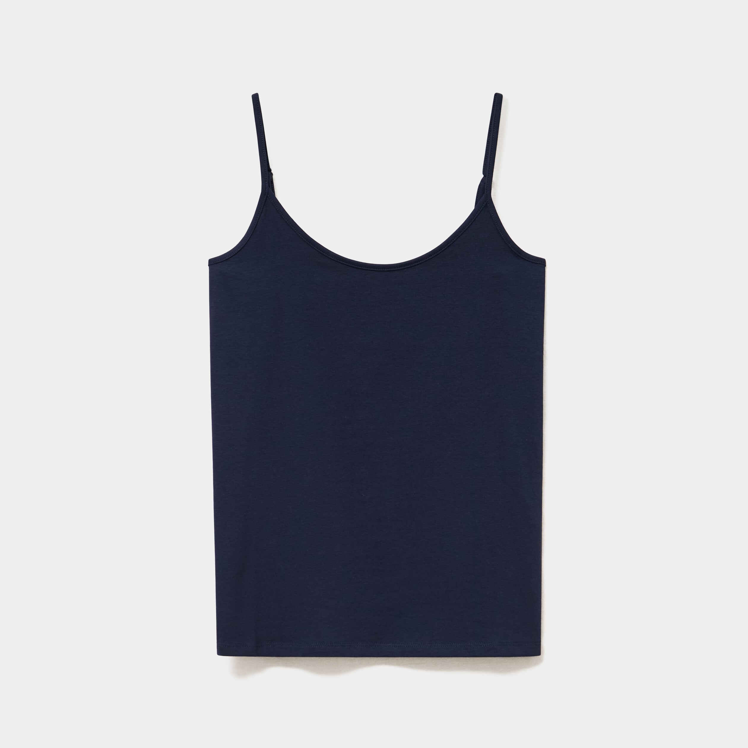 D&eacute;bardeur bretelles r&eacute;glables en coton bleu marine femme