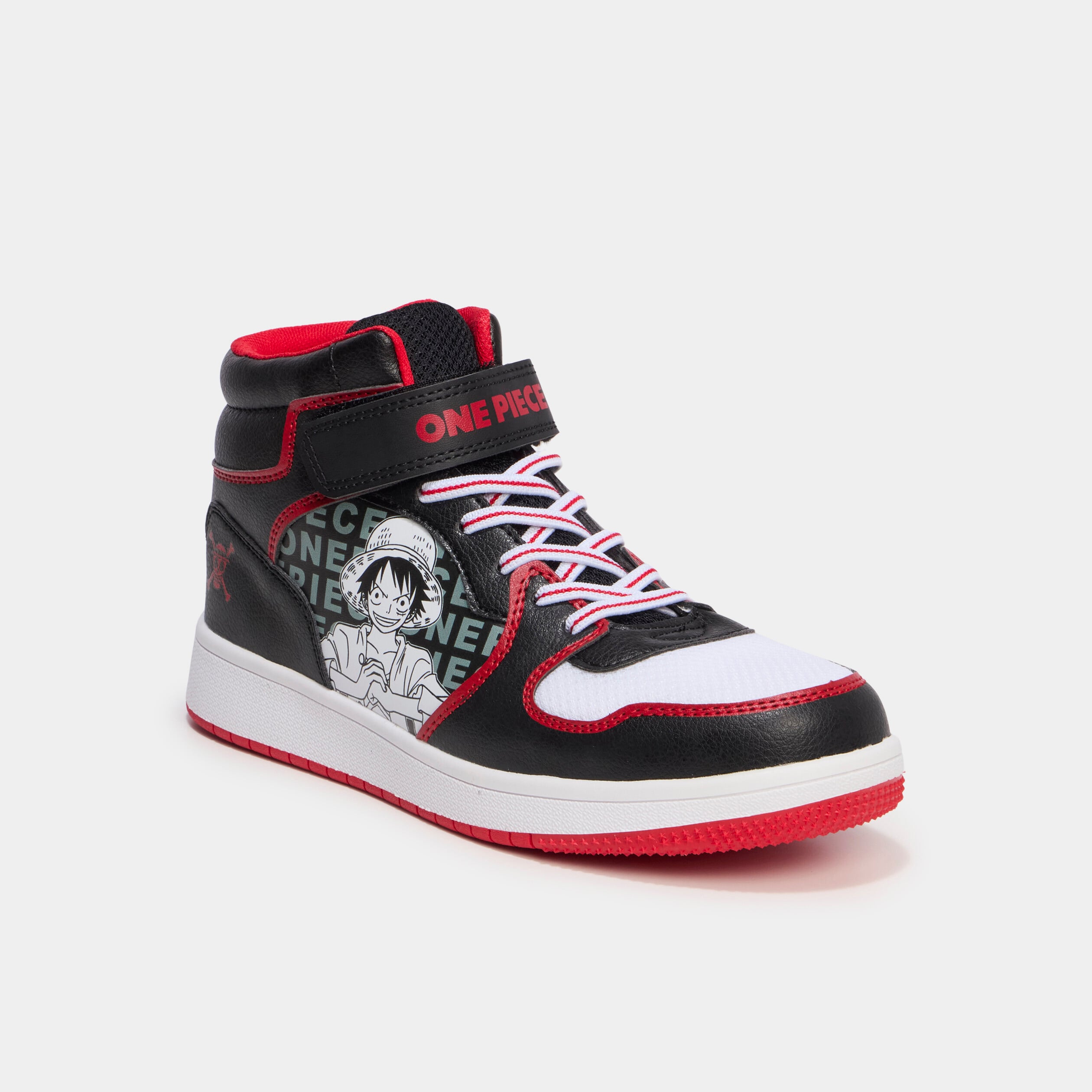 Baskets montantes zipp&eacute;es One Piece noir gar&ccedil;on