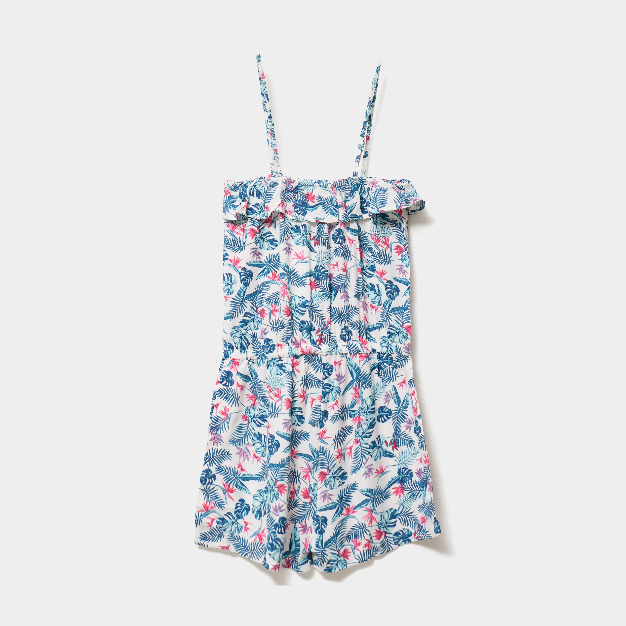 robe de plage a bretelles blanc fille Robe de plage à bretelles blanc fille