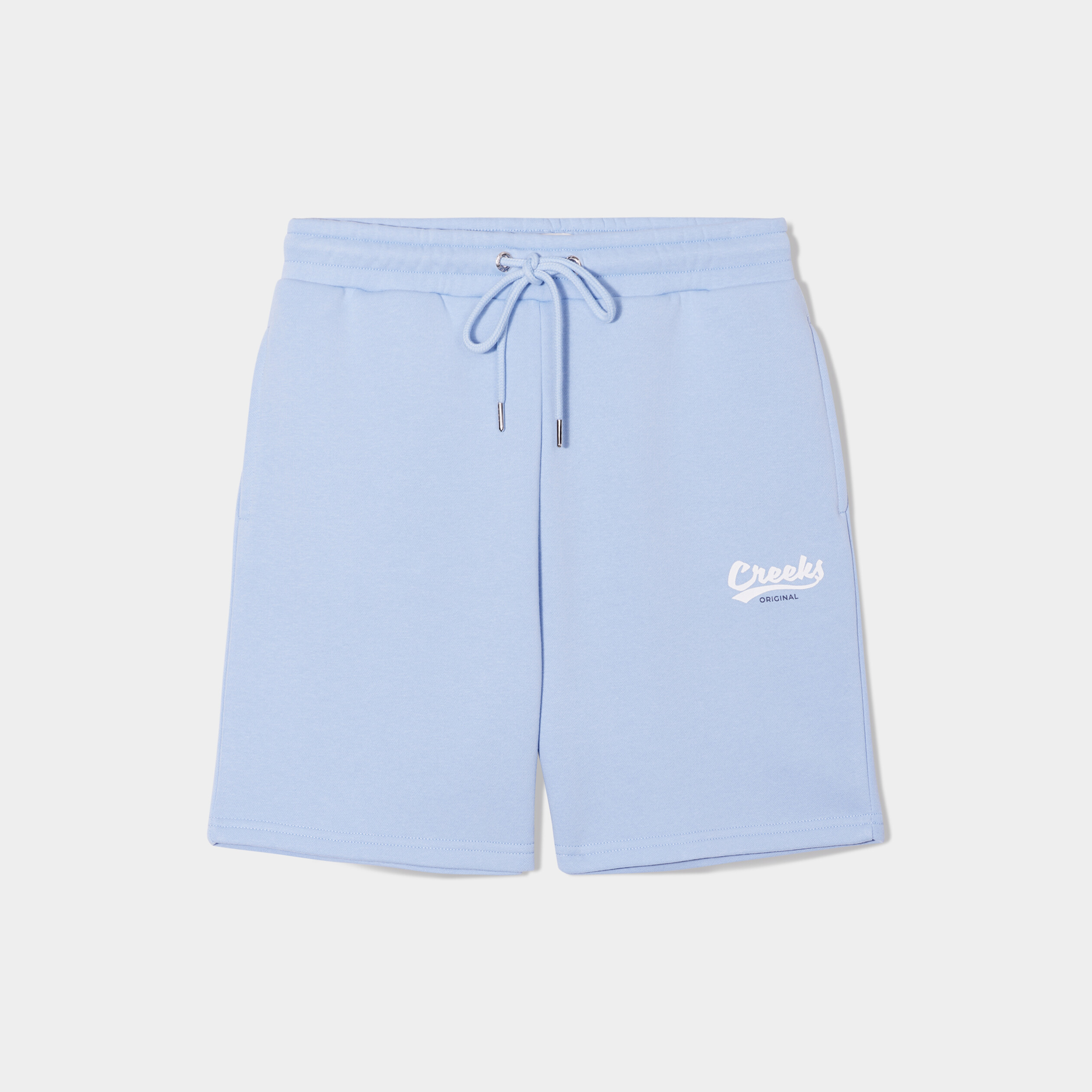 short de jogging a coulisse creeks bleu clair femme Short de jogging à coulisse Creeks bleu clair femme
