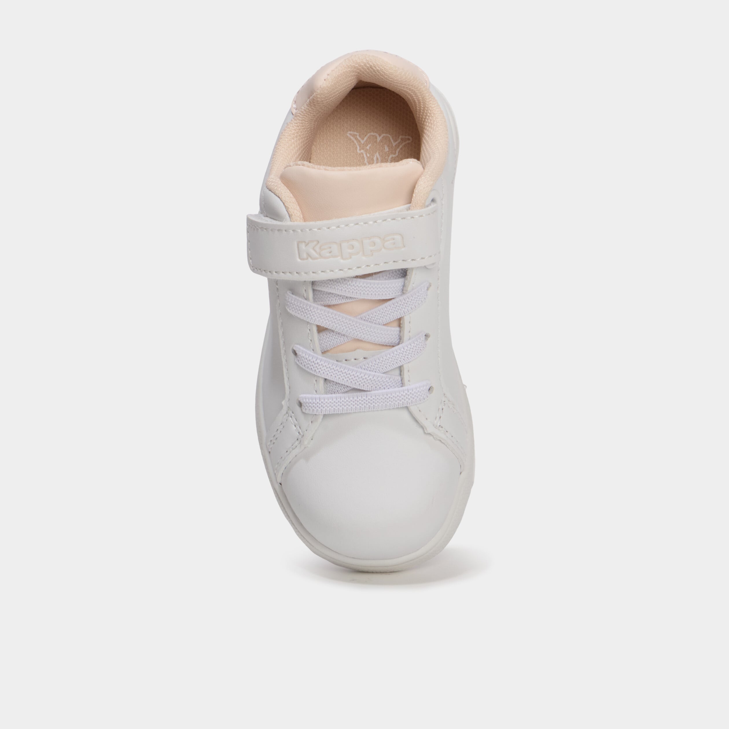 Tennis basses &agrave; scratchs Kappa FENIT rose pastel fille