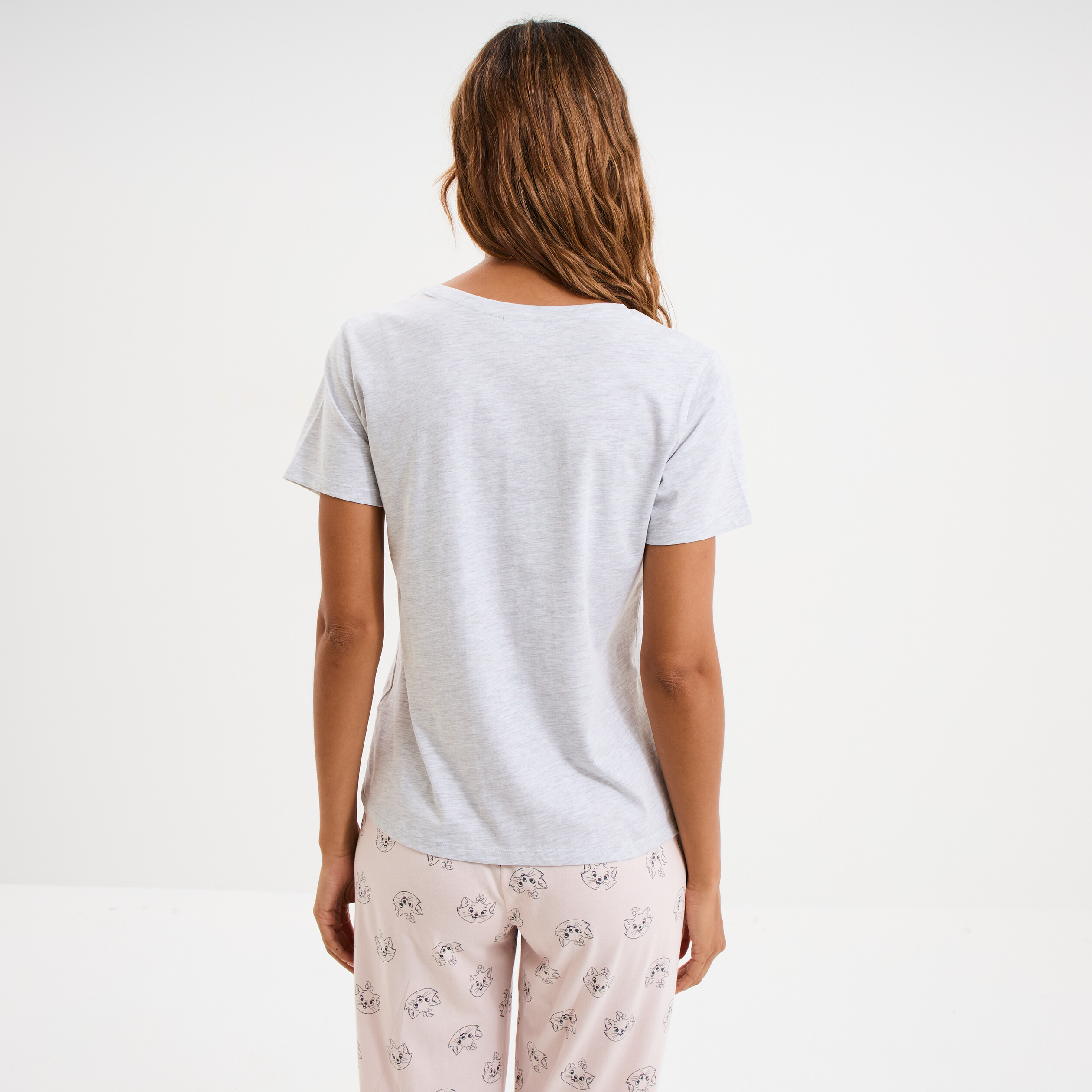 ensemble pyjama aristochats marie gris clair femme Ensemble pyjama Aristochats Marie gris clair femme