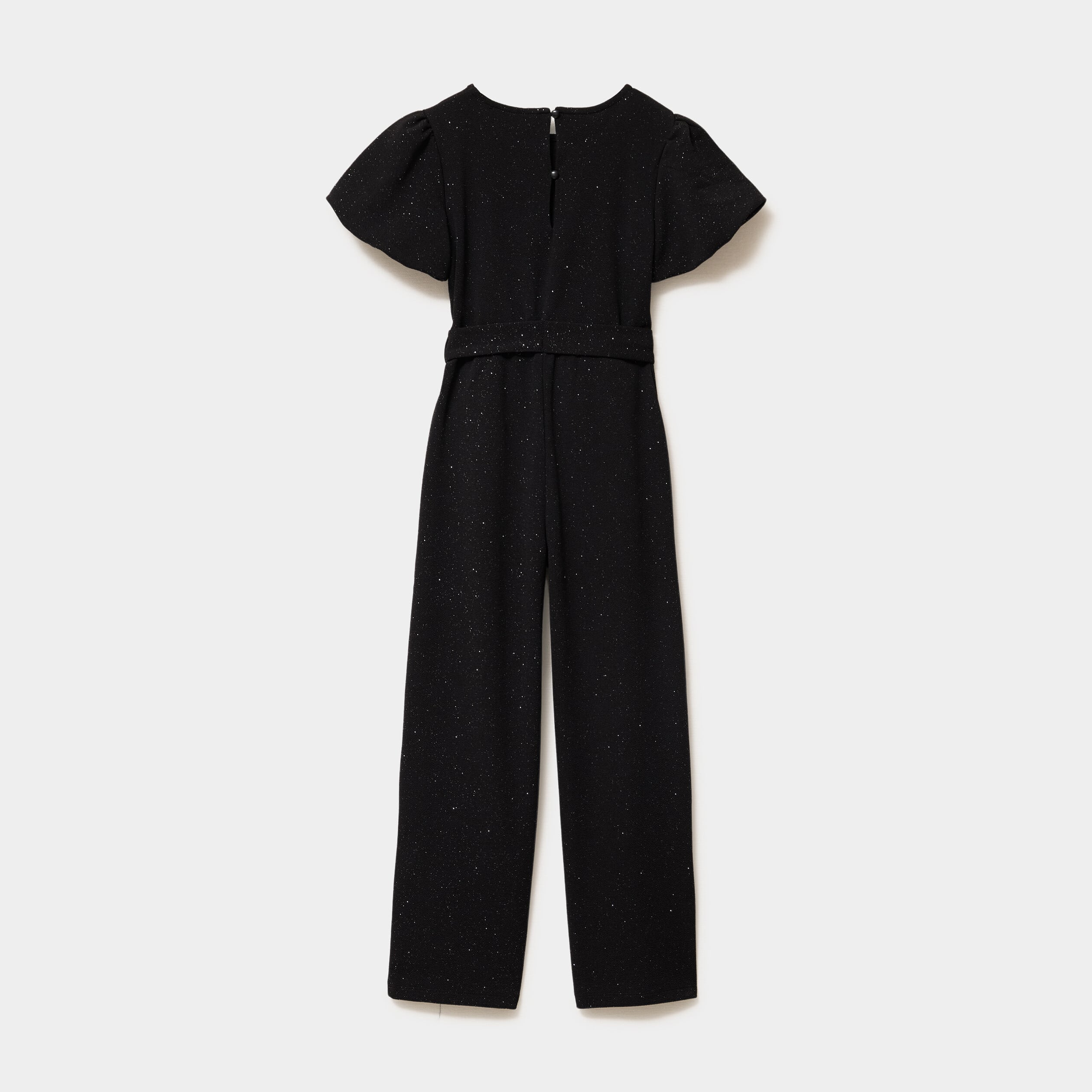 Combinaison pantalon &agrave; paillettes noir fille