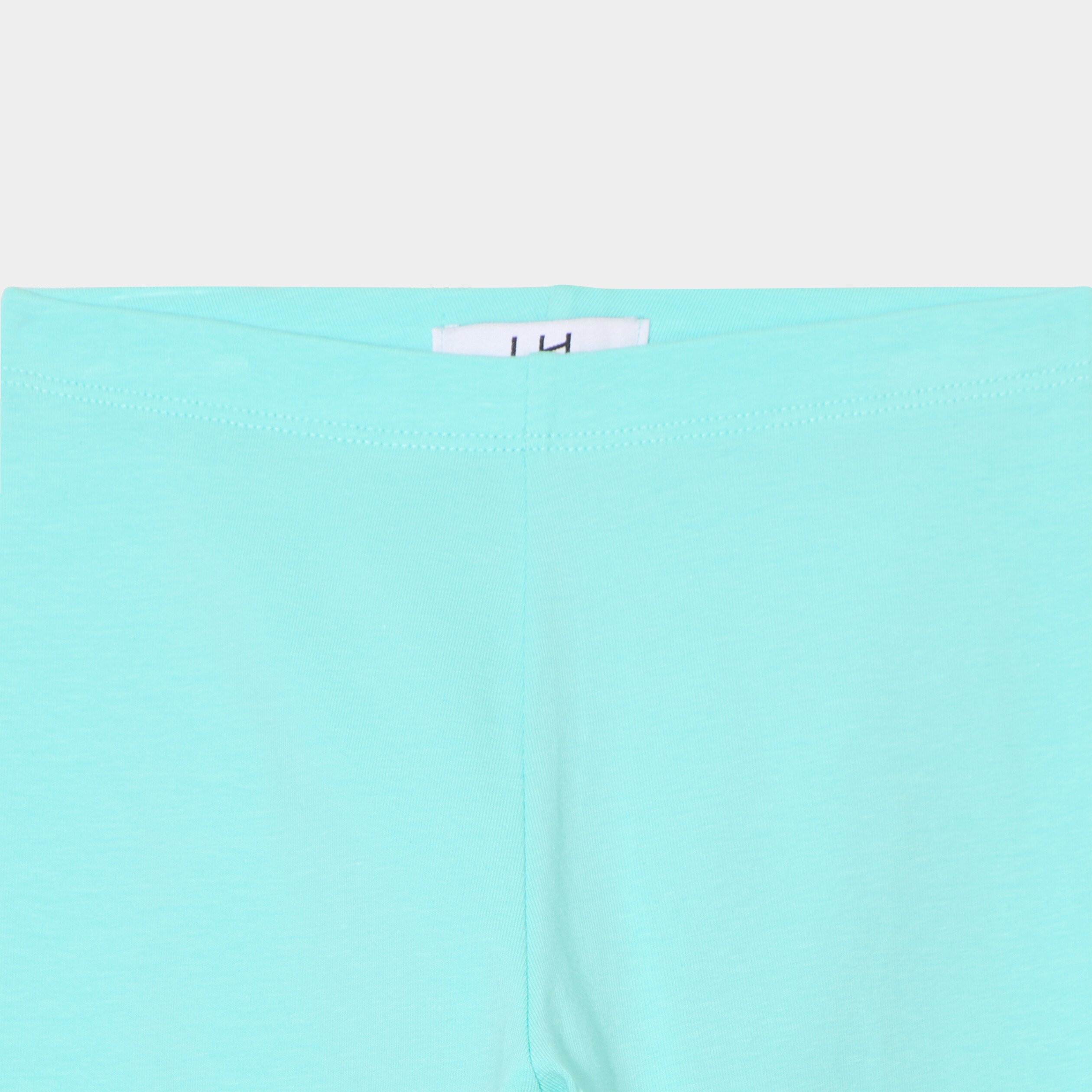 legging cycliste coton taille elastiquee bleu turquoise fille Legging cycliste coton taille élastiquée bleu turquoise fille