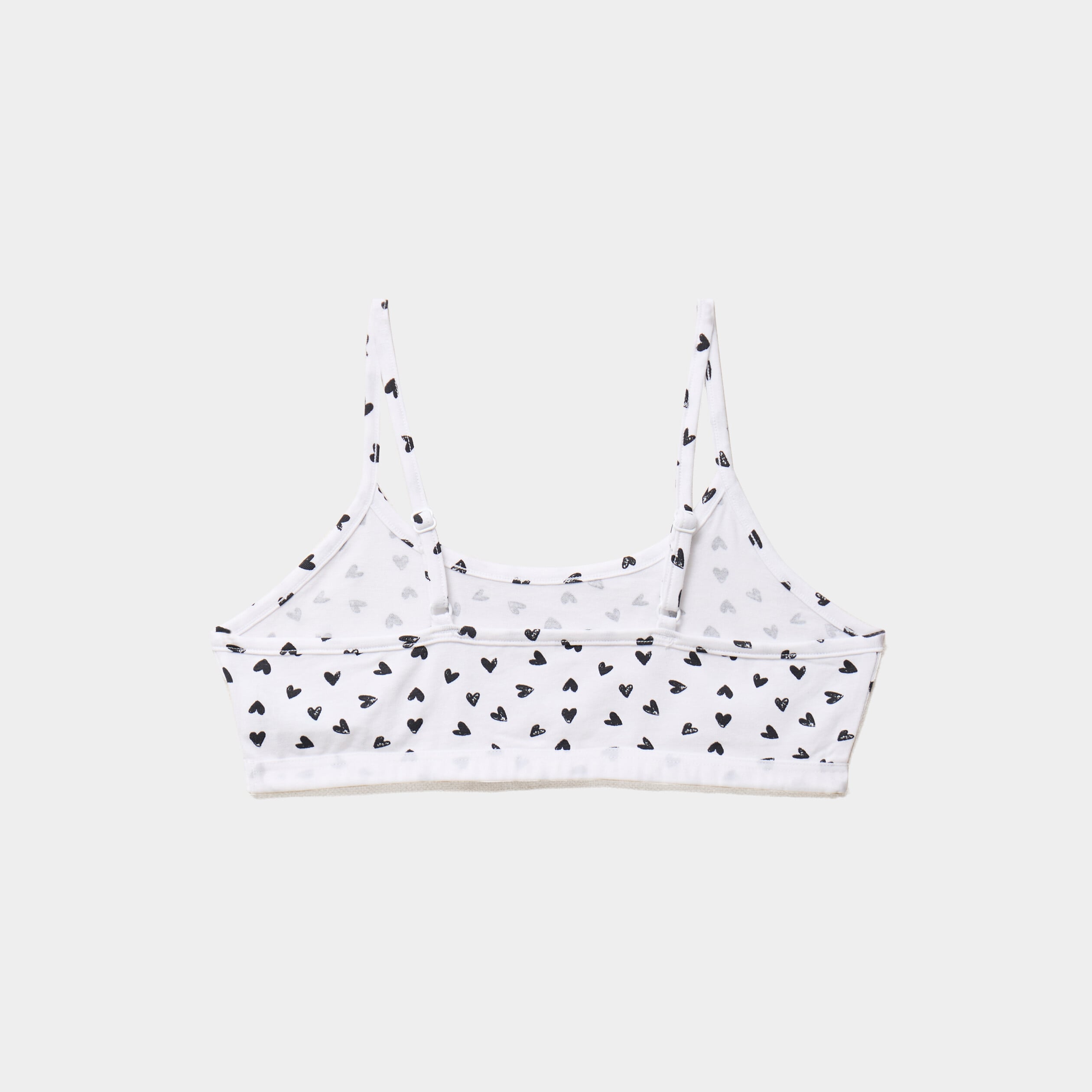 Lot 2 brassi&egrave;res coton stretch blanc fille
