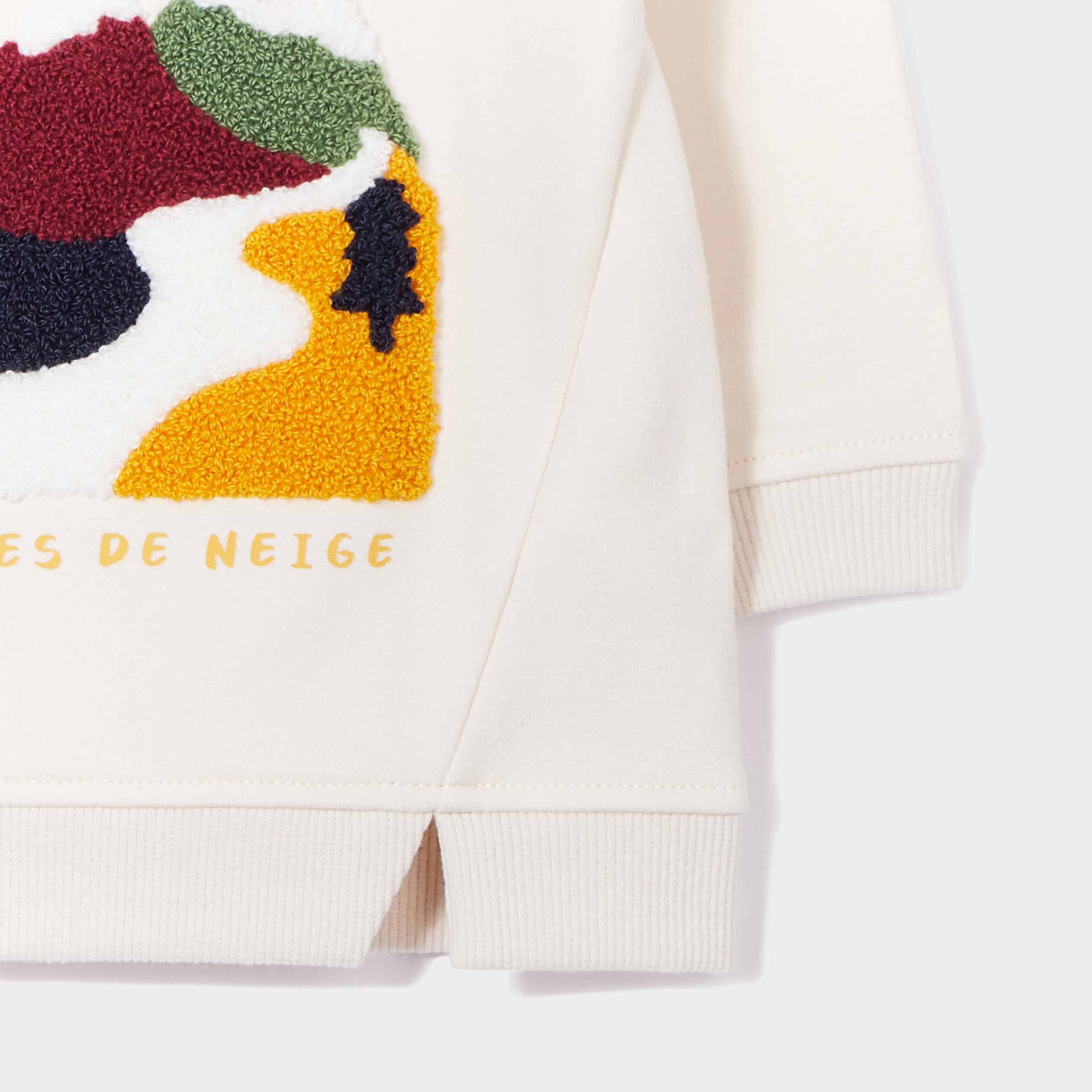 sweat epaule boutonnee a fentes creeks blanc bebeg Sweat épaule boutonnée à fentes Creeks blanc bébé garçon